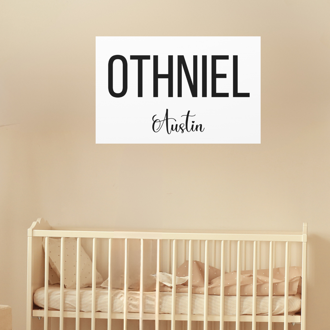 Baby name |  Kids Canvas Wall Art