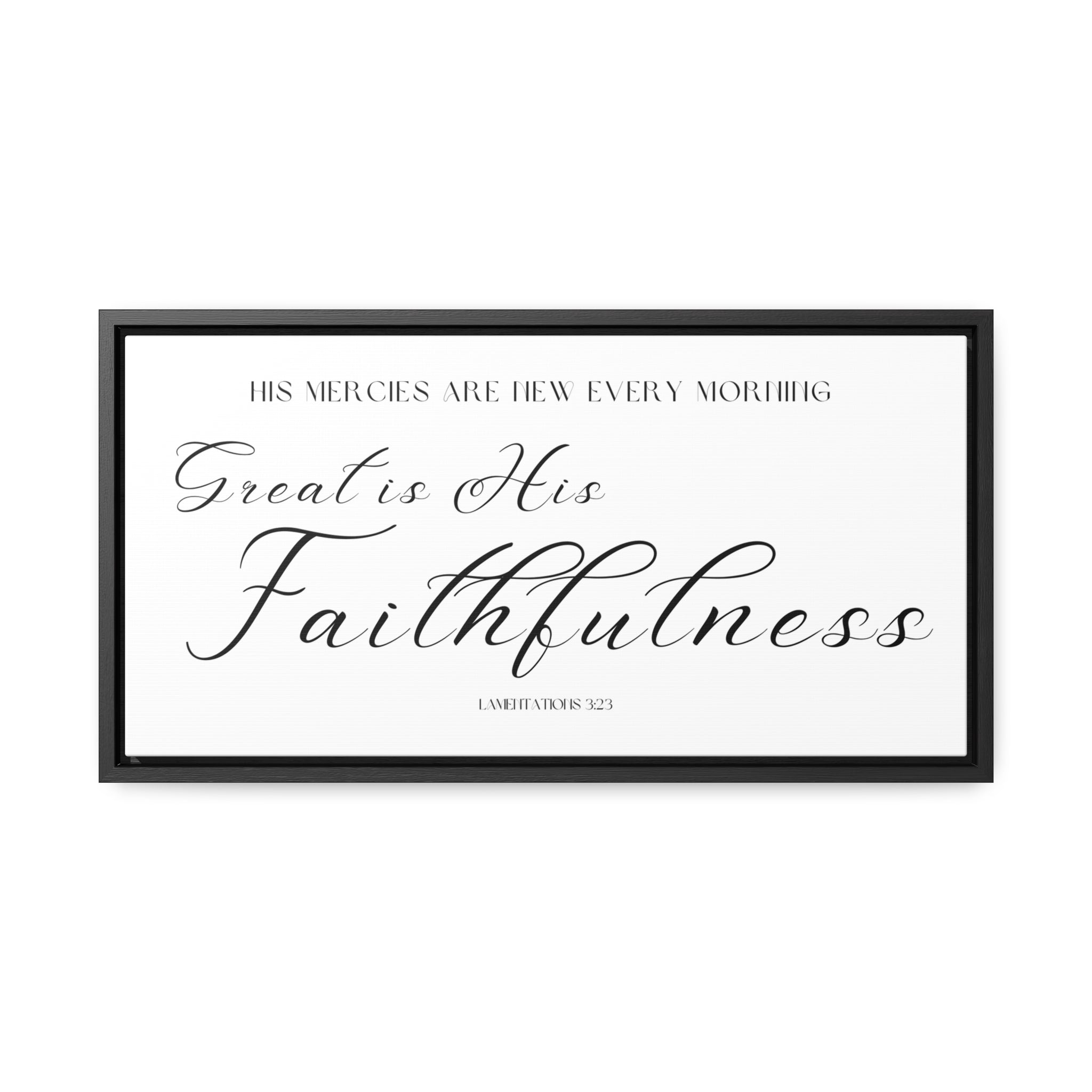 Great Is His Faithfulness | Christian Wall Art