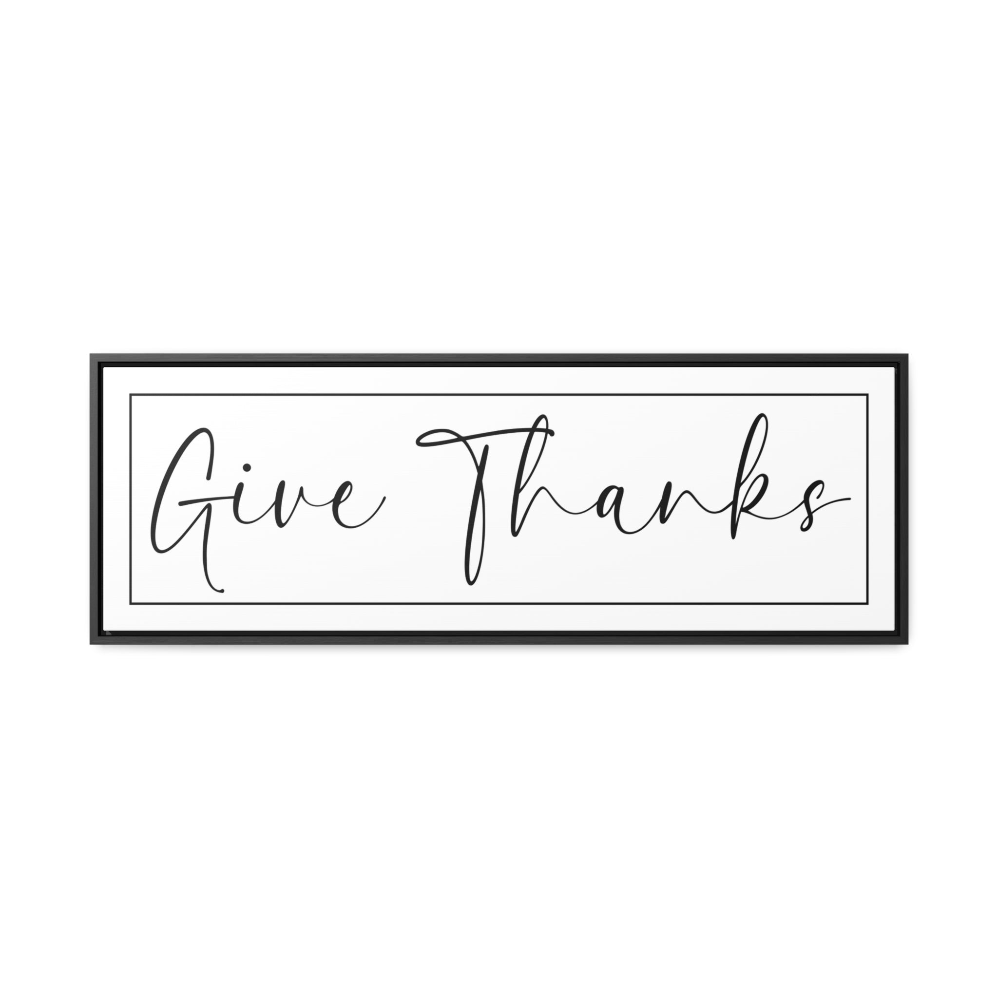 Give Thanks_V2 | Gratitude Wall Art | Canvas