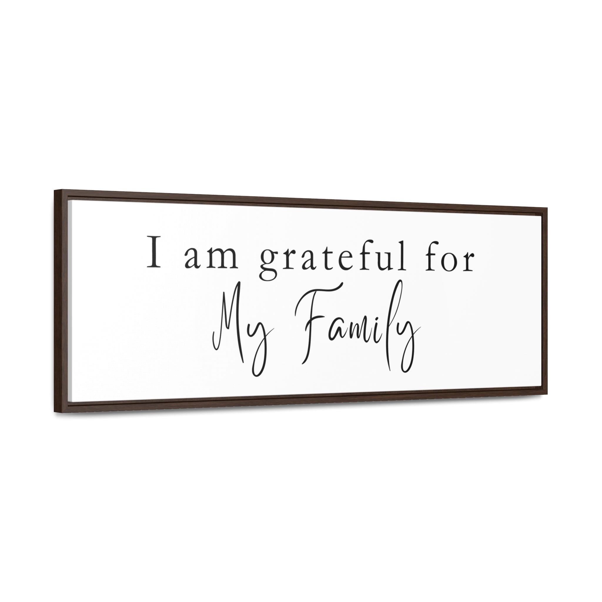 Grateful For Family | Gratitude Wall Art | Canvas