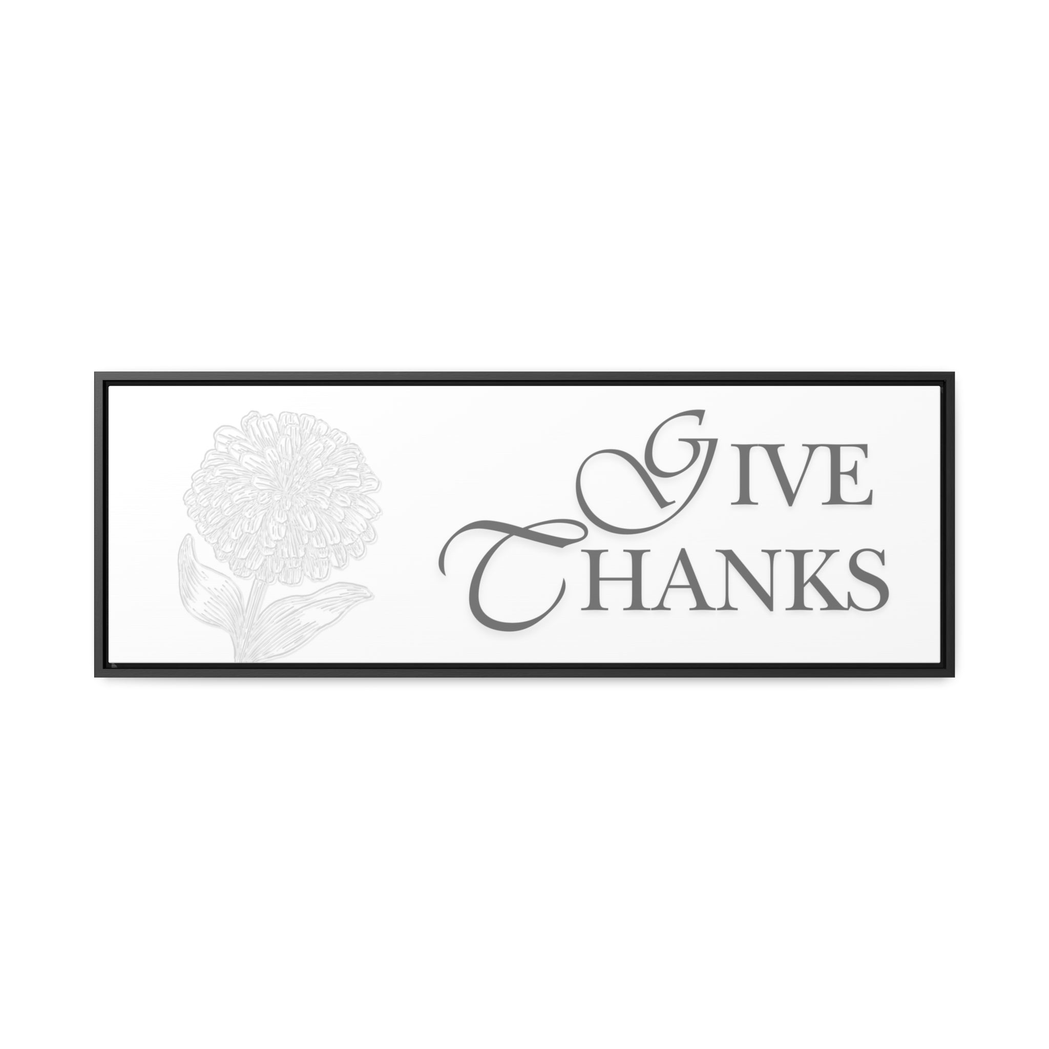 Give Thanks | Gratitude Wall Art | Canvas