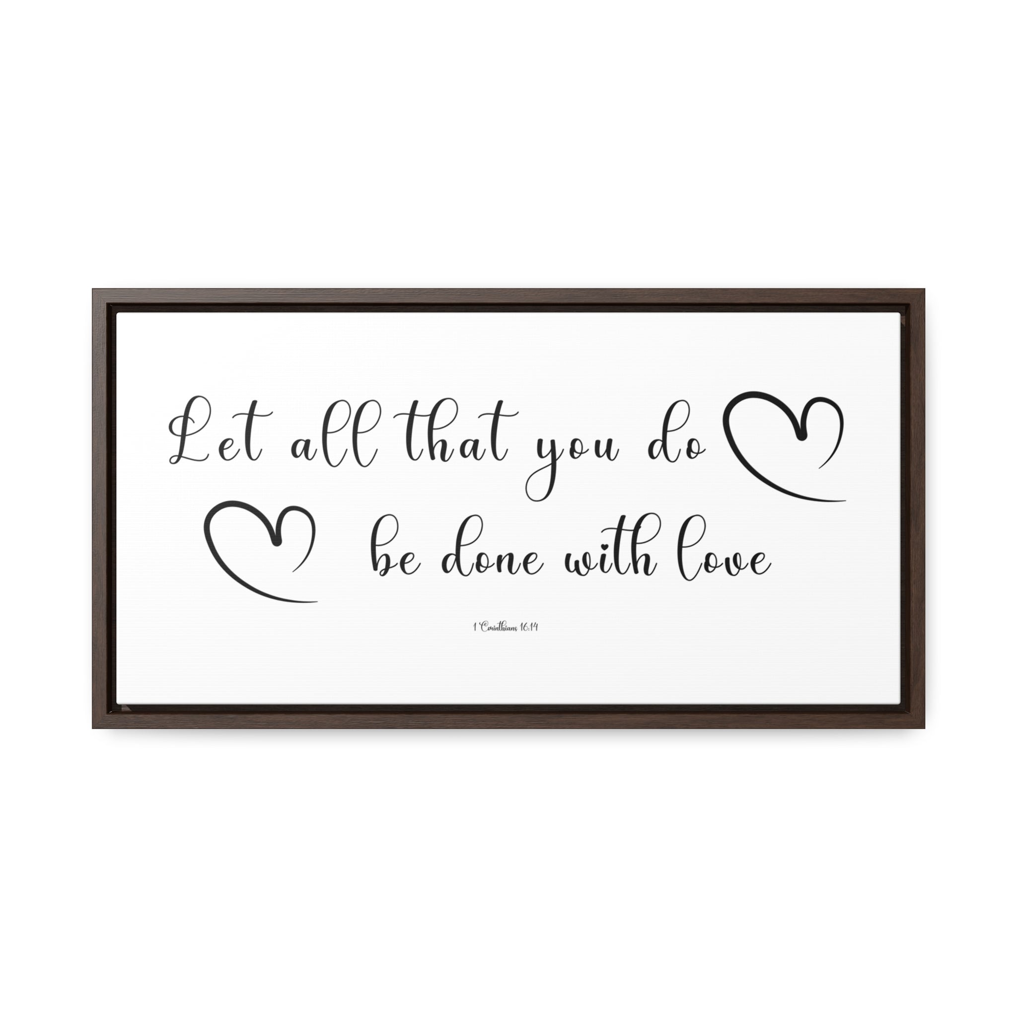 Let All Be Done In Love | Christian Wall Art