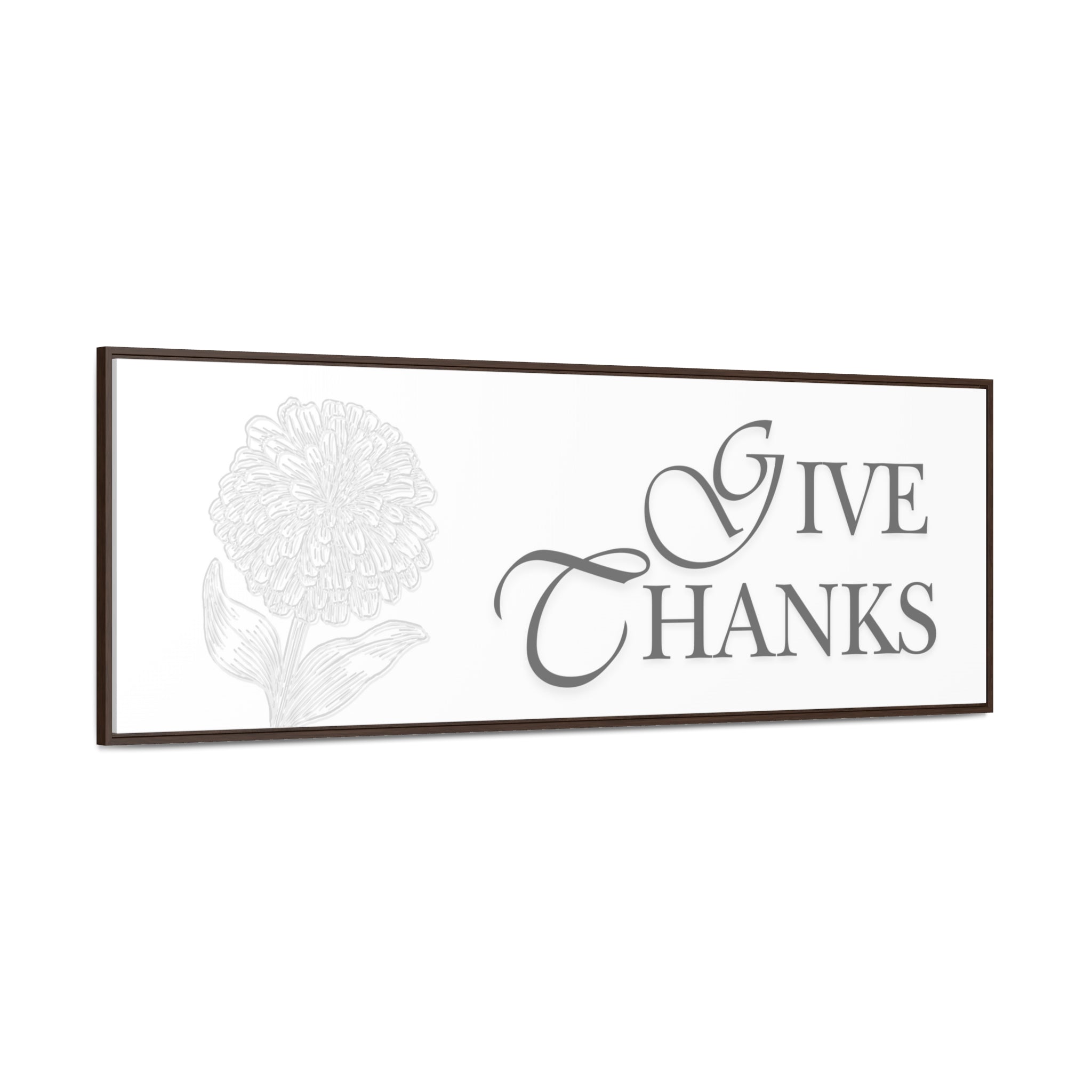 Give Thanks | Gratitude Wall Art | Canvas