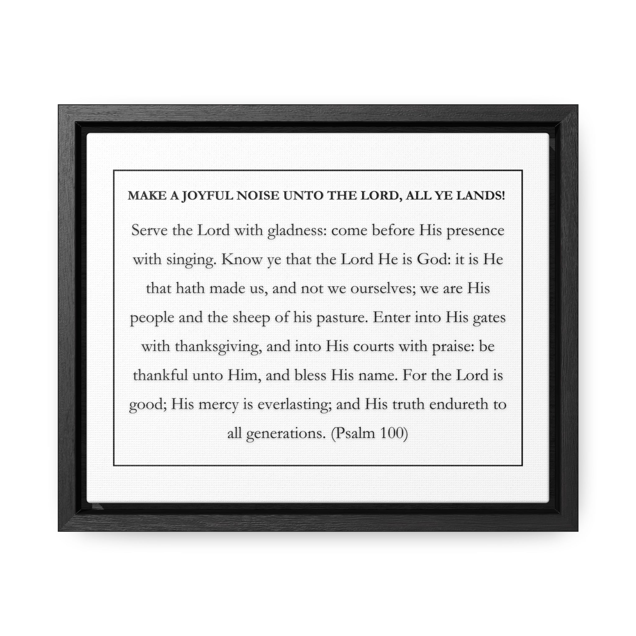 Make A Joyful Noise Unto The Lord | Christian Wall Art