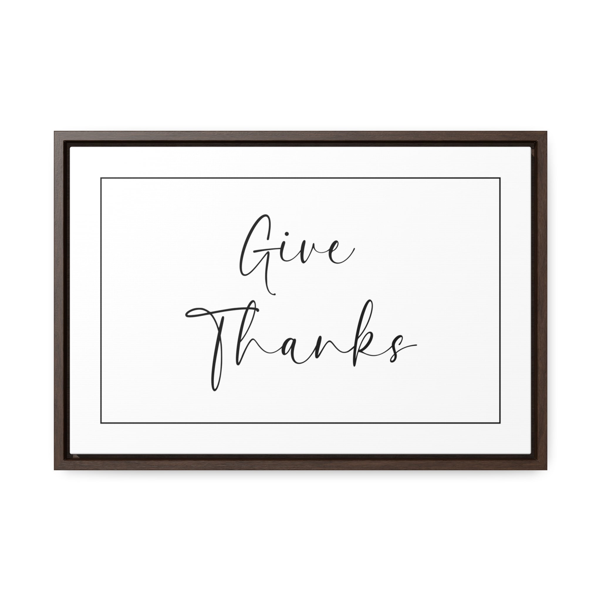 Give Thanks_V2 | Gratitude Wall Art | Canvas