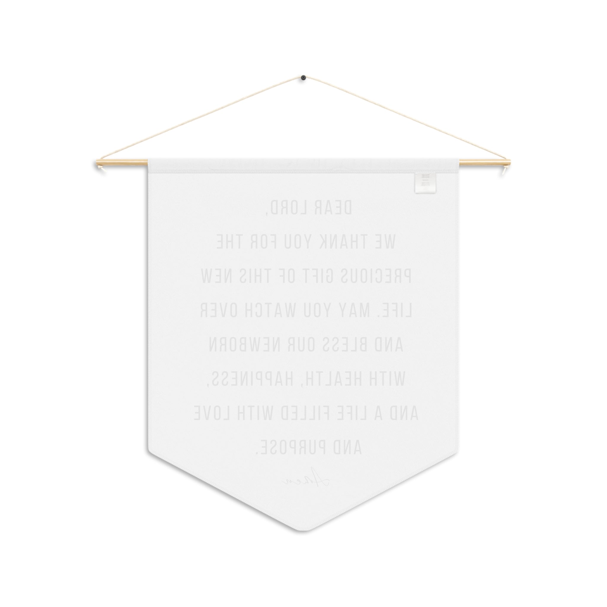 Prayer For Your Baby | Nursery Pennant Wall Art