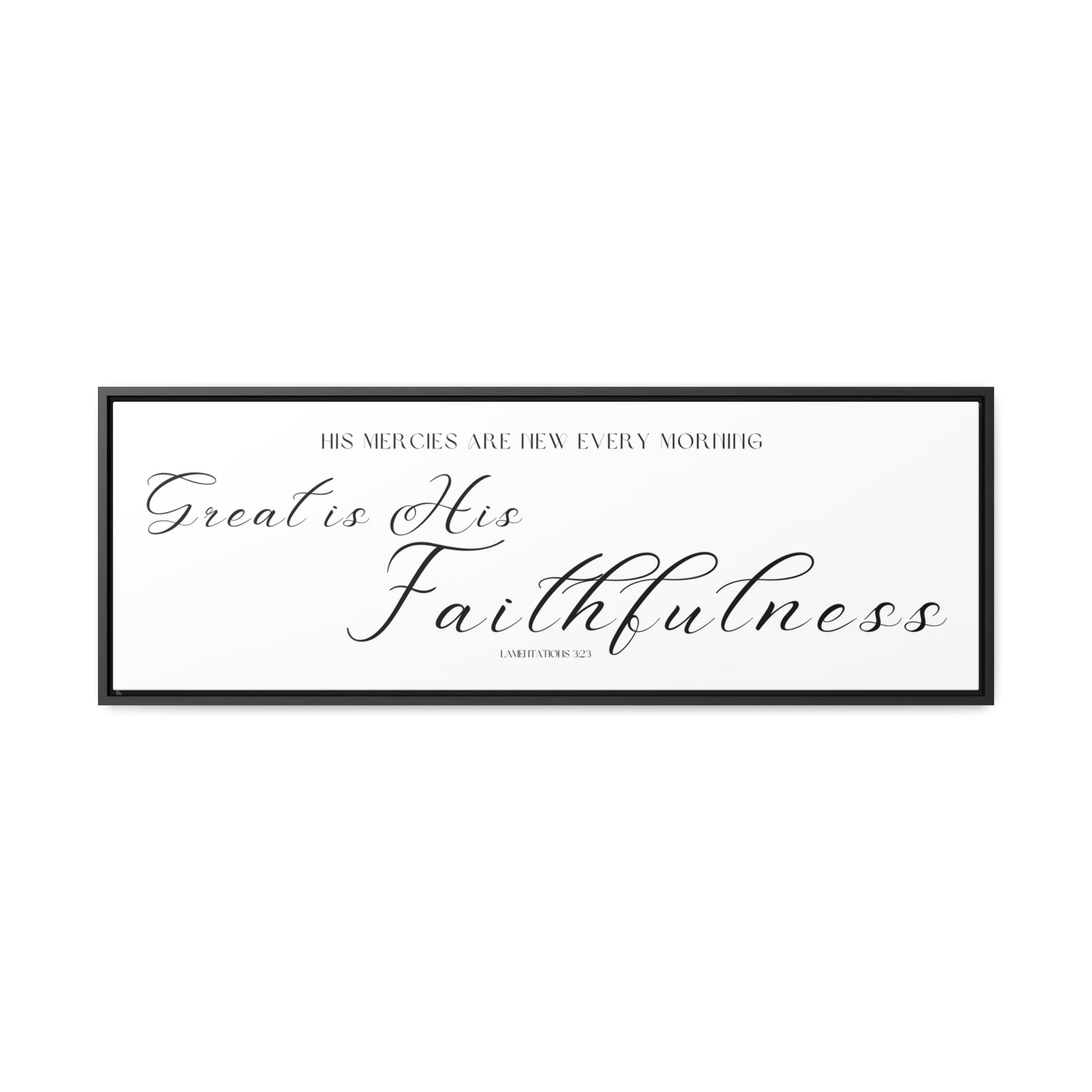 Great Is His Faithfulness | Christian Wall Art