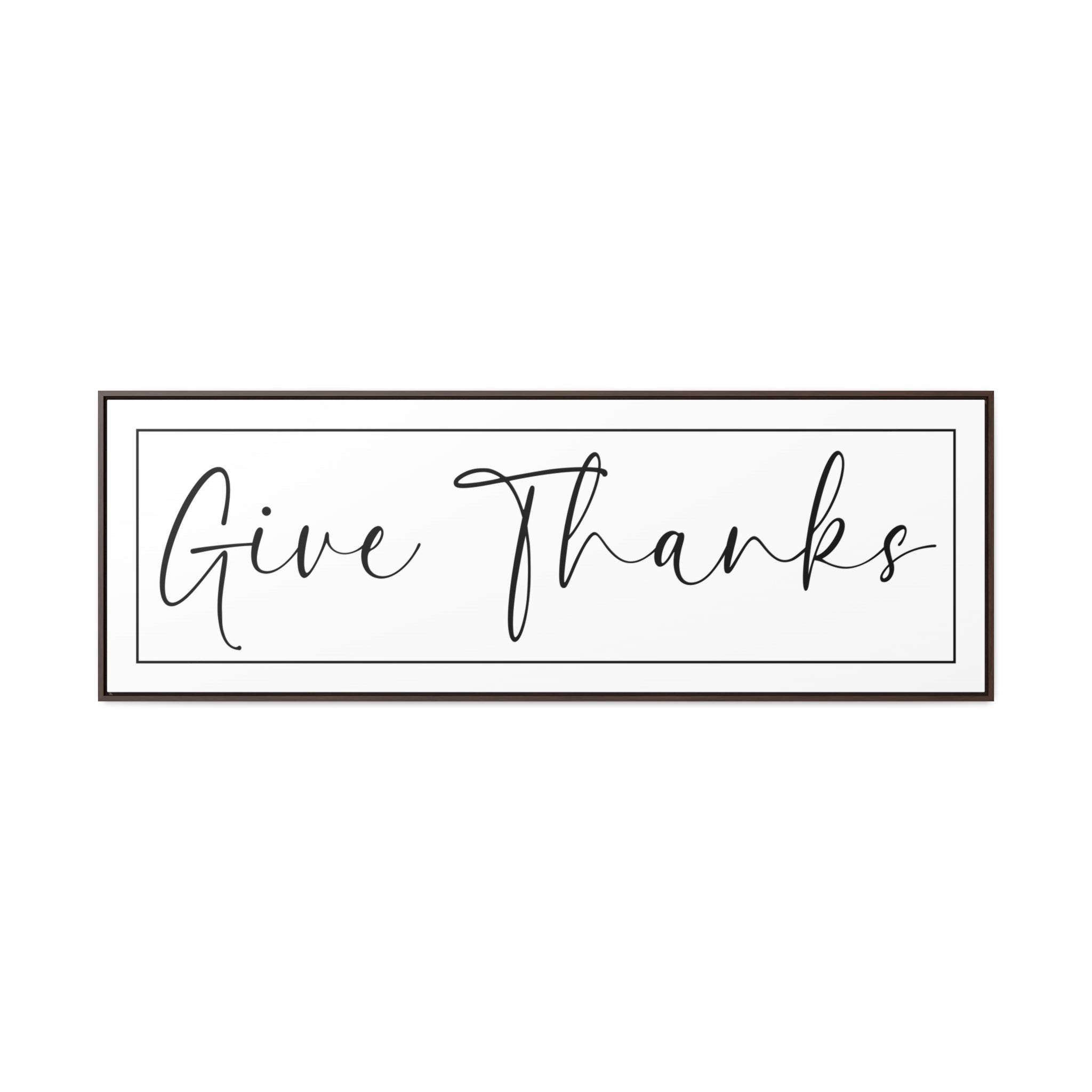 Give Thanks_V2 | Gratitude Wall Art | Canvas