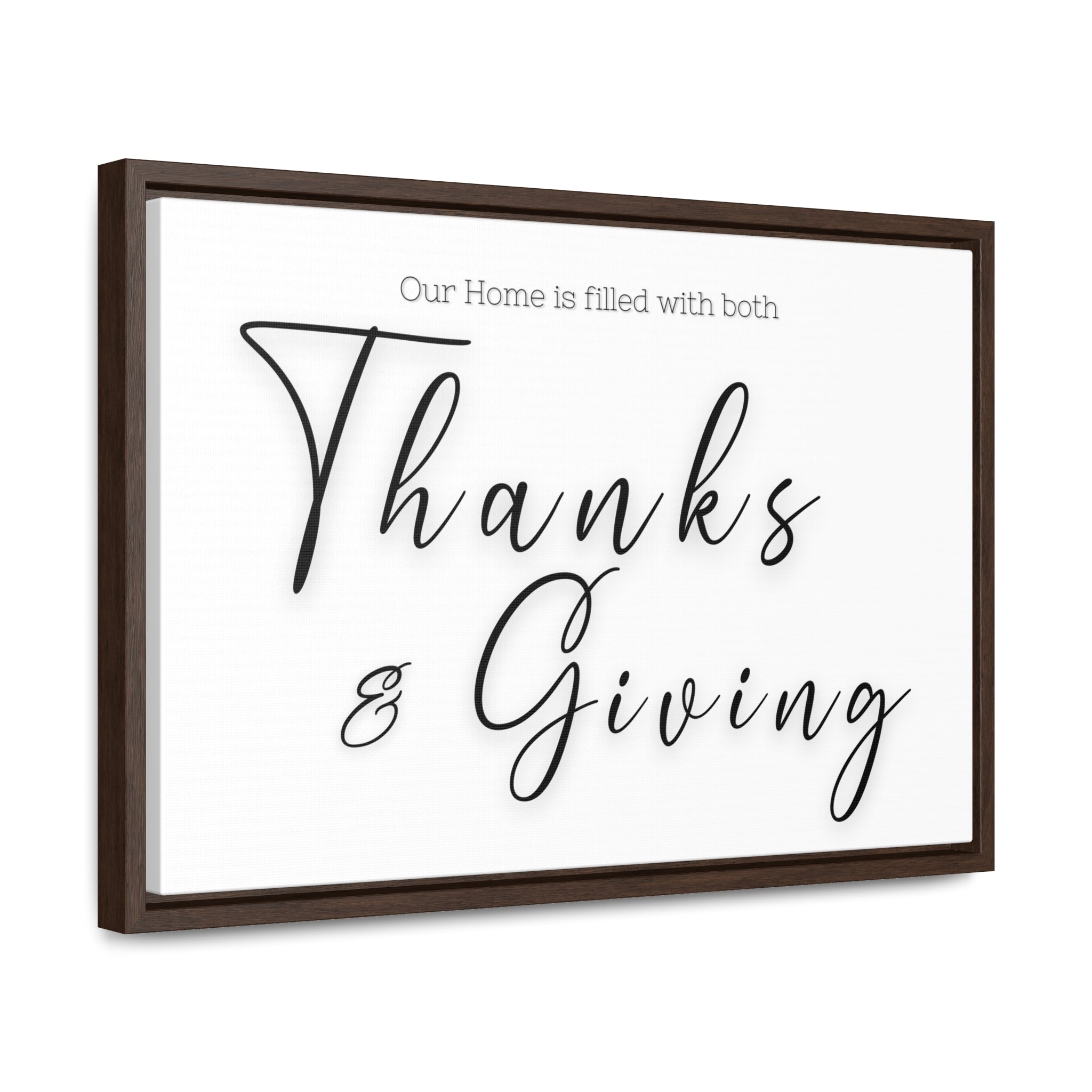 Home Of Thanks And Giving | Gratitude Wall Art | Canvas