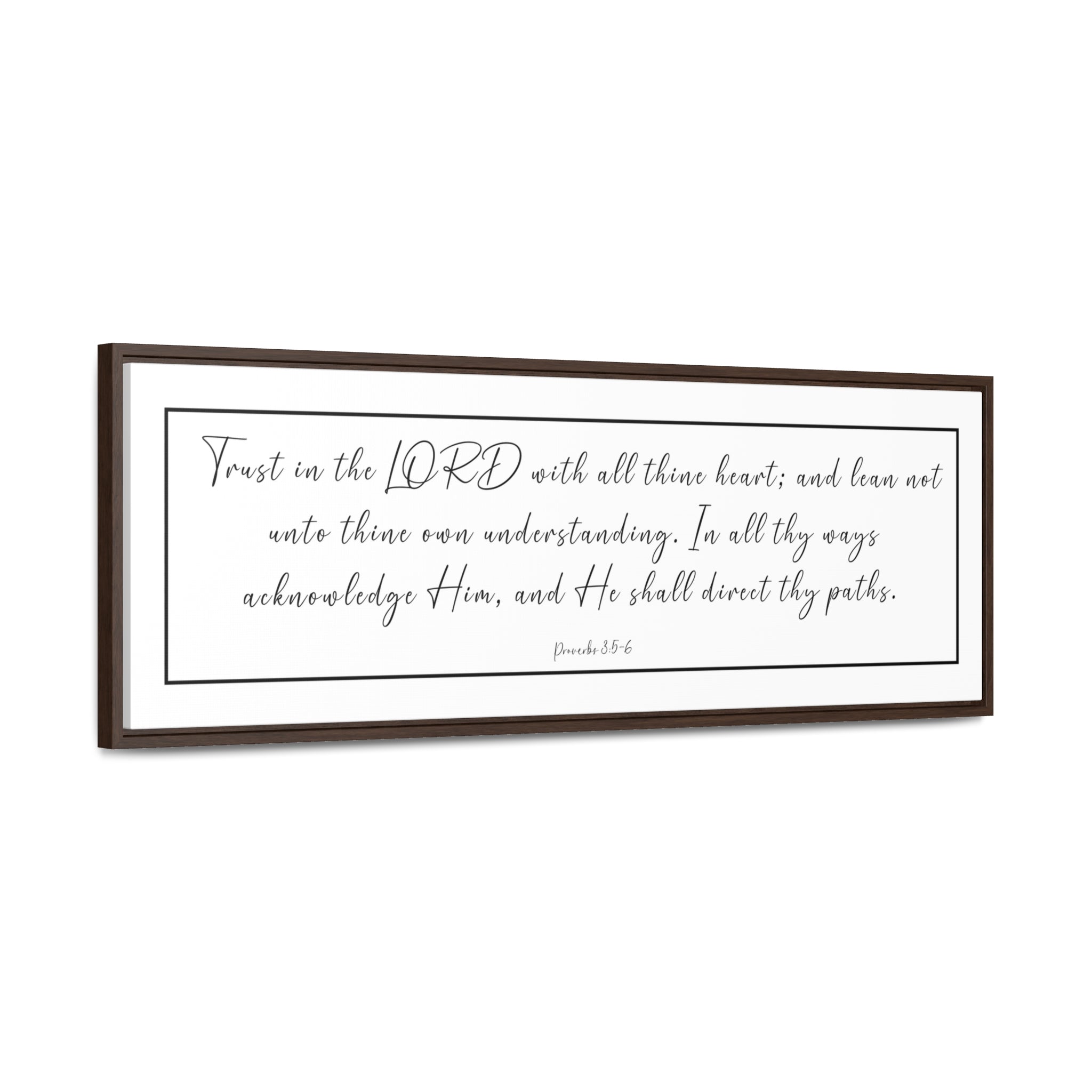 Trust In The Lord With All Your Heart | Christian Wall Art