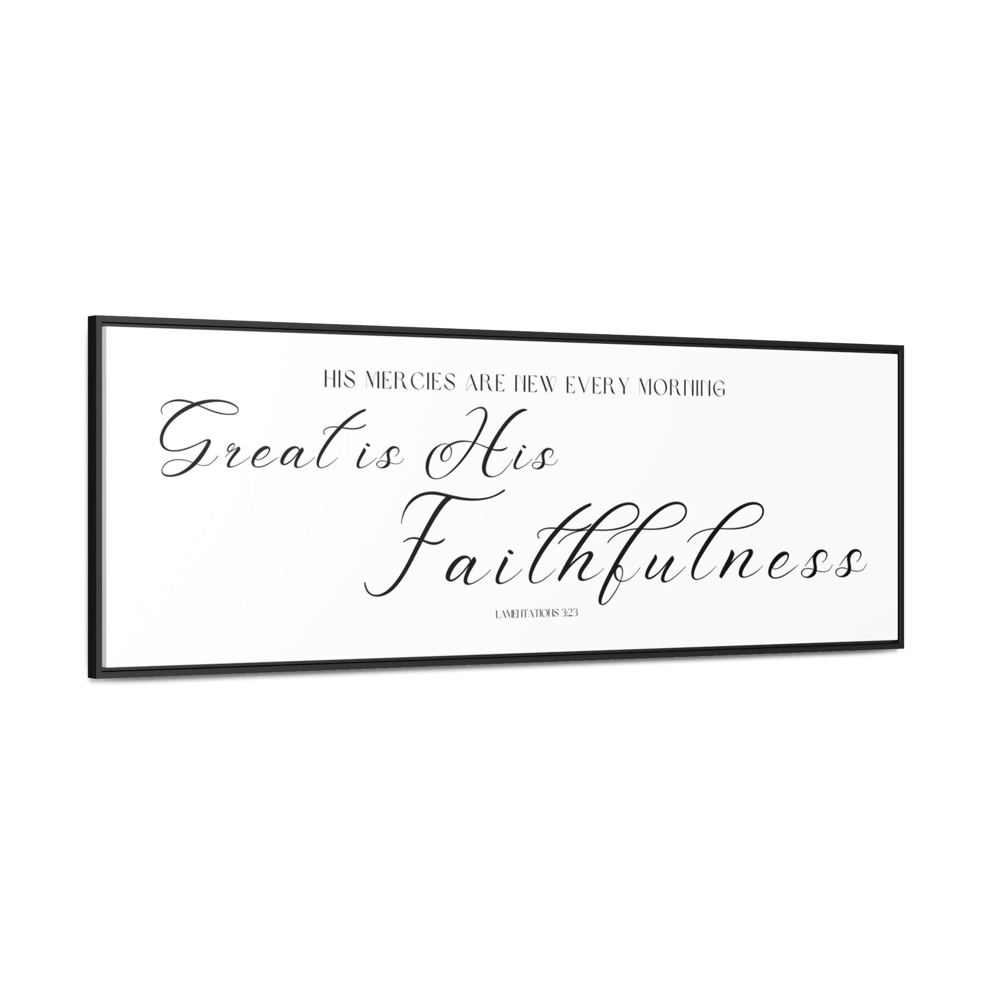 Great Is His Faithfulness | Christian Wall Art