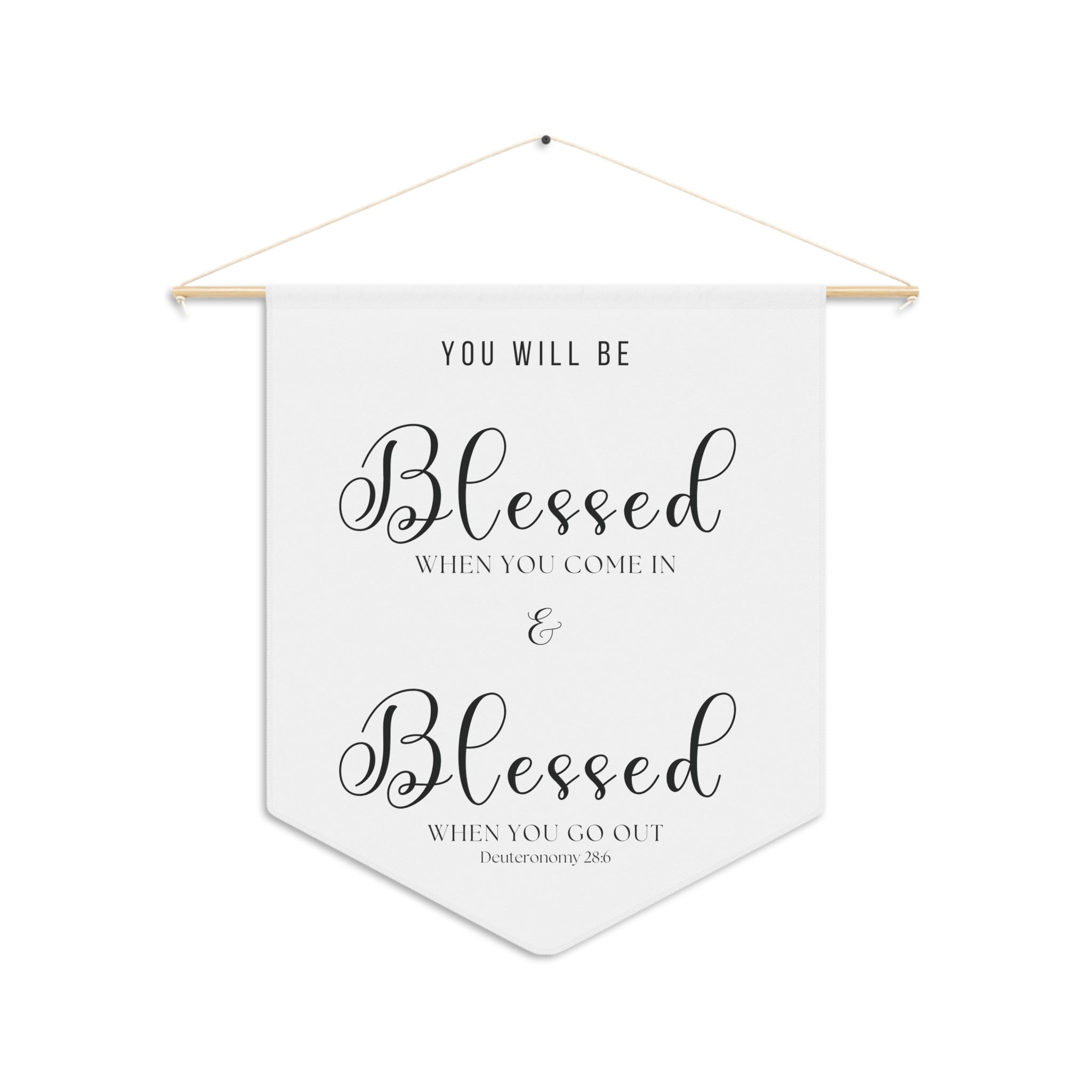 Blessed Coming In & Going Out | Nursery Pennant Wall Art