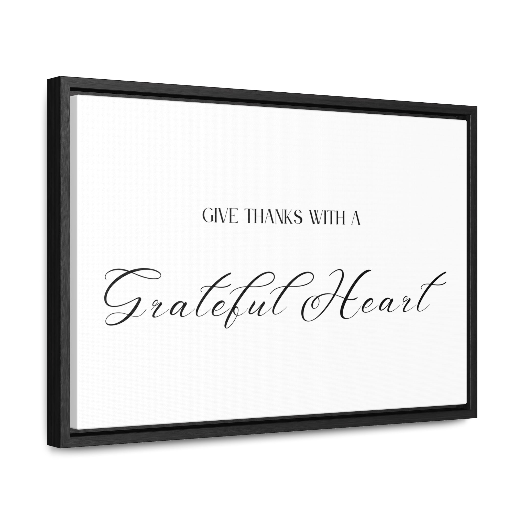 Give Thanks With Grateful Hearts | Gratitude Wall Art | Canvas