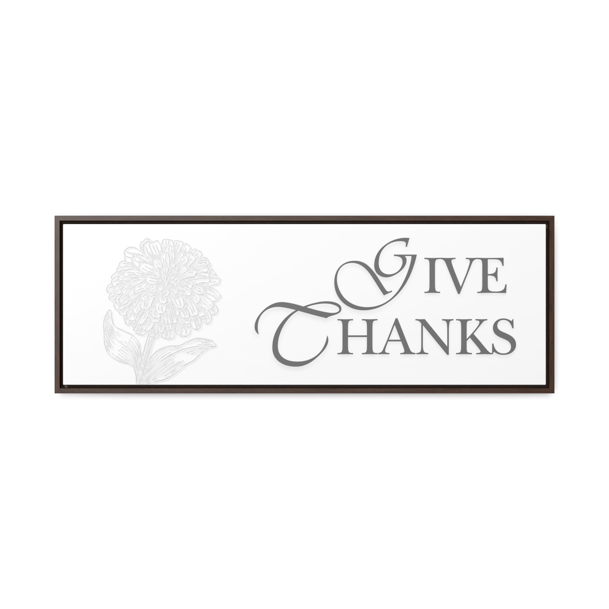 Give Thanks | Gratitude Wall Art | Canvas