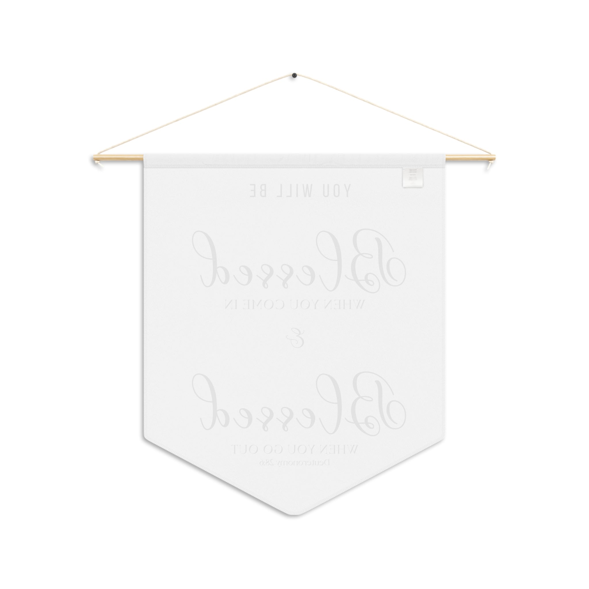 Blessed Coming In & Going Out | Nursery Pennant Wall Art