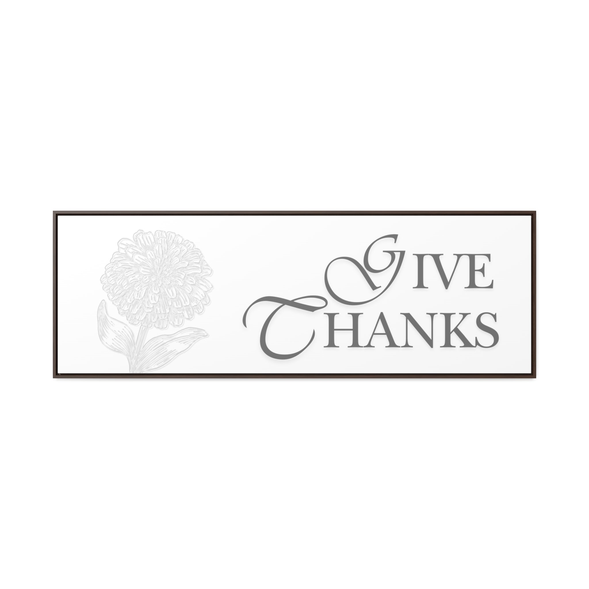 Give Thanks | Gratitude Wall Art | Canvas