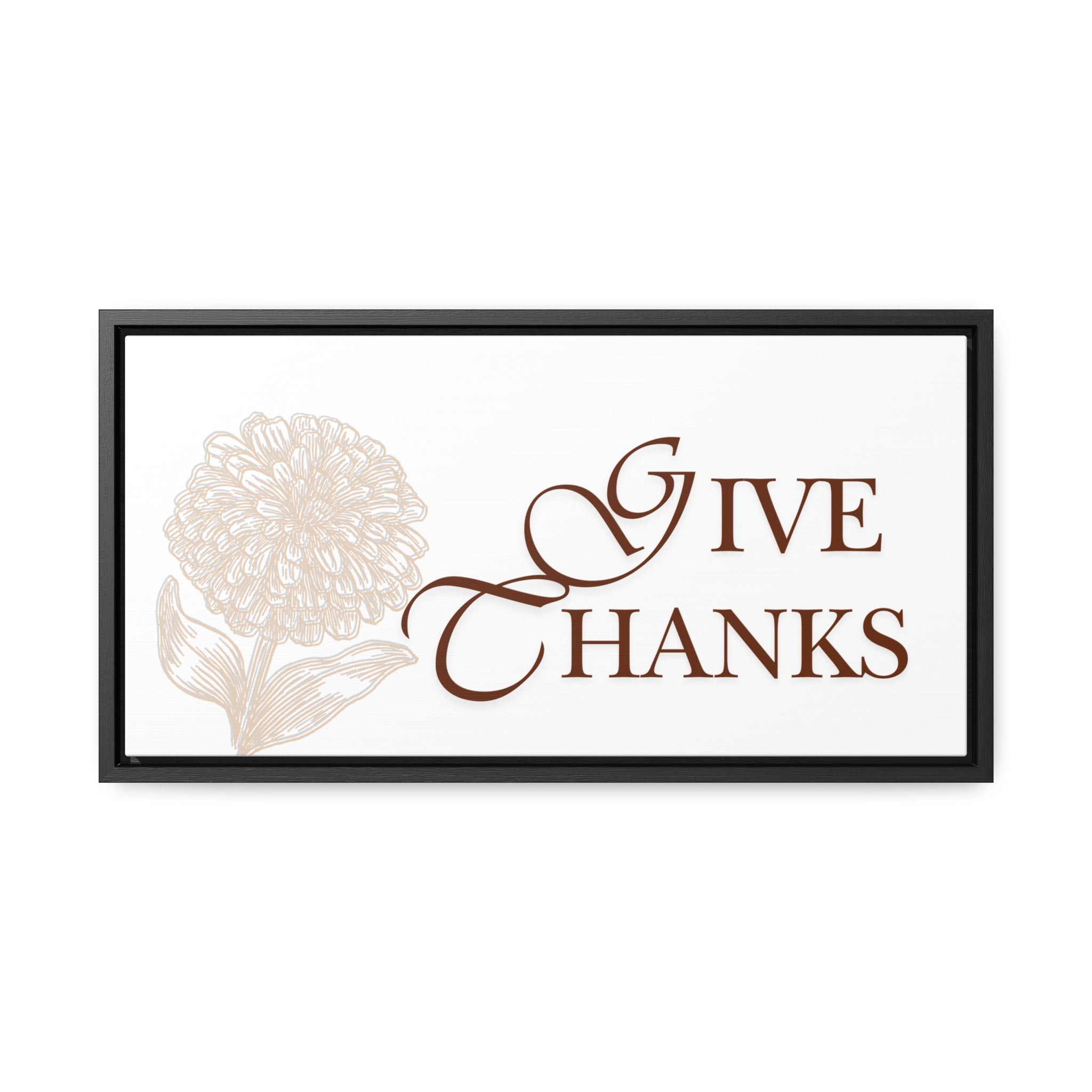 Give Thanks | Gratitude Wall Art | Canvas