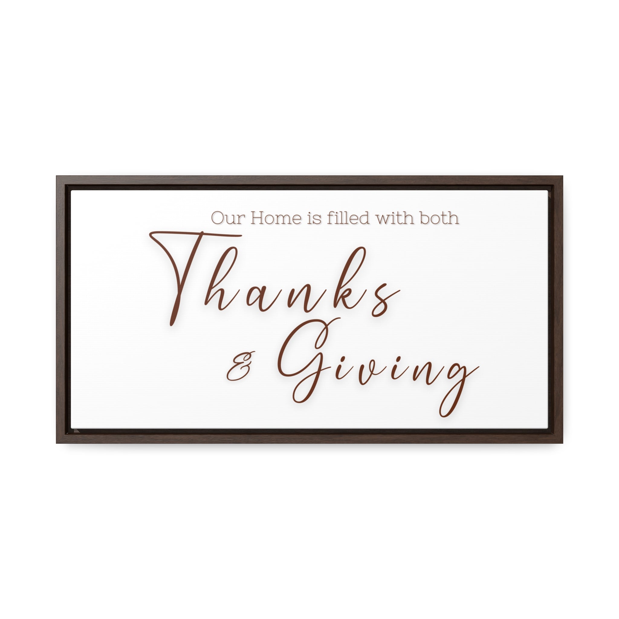 Home Of Thanks And Giving | Gratitude Wall Art | Canvas