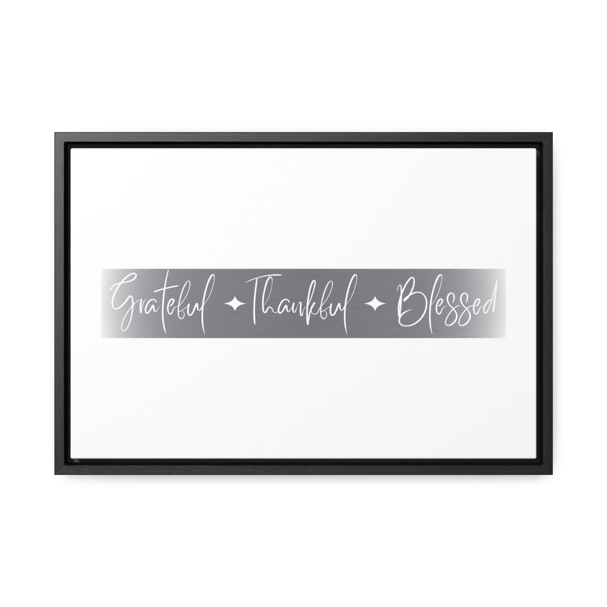 Grateful, Thankful, Blessed | Gratitude Wall Art | Canvas