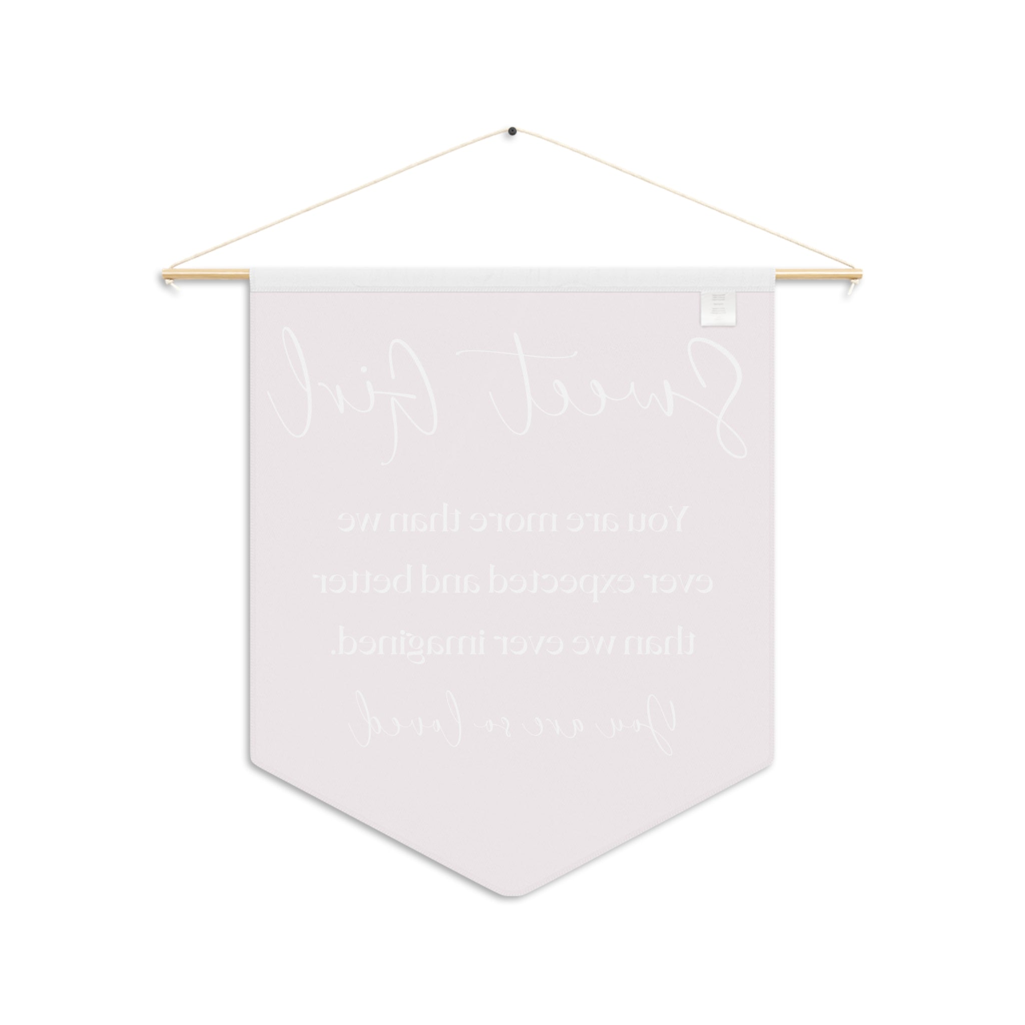 Sweet Girl Inspiration | Nursery Pennant Wall Art