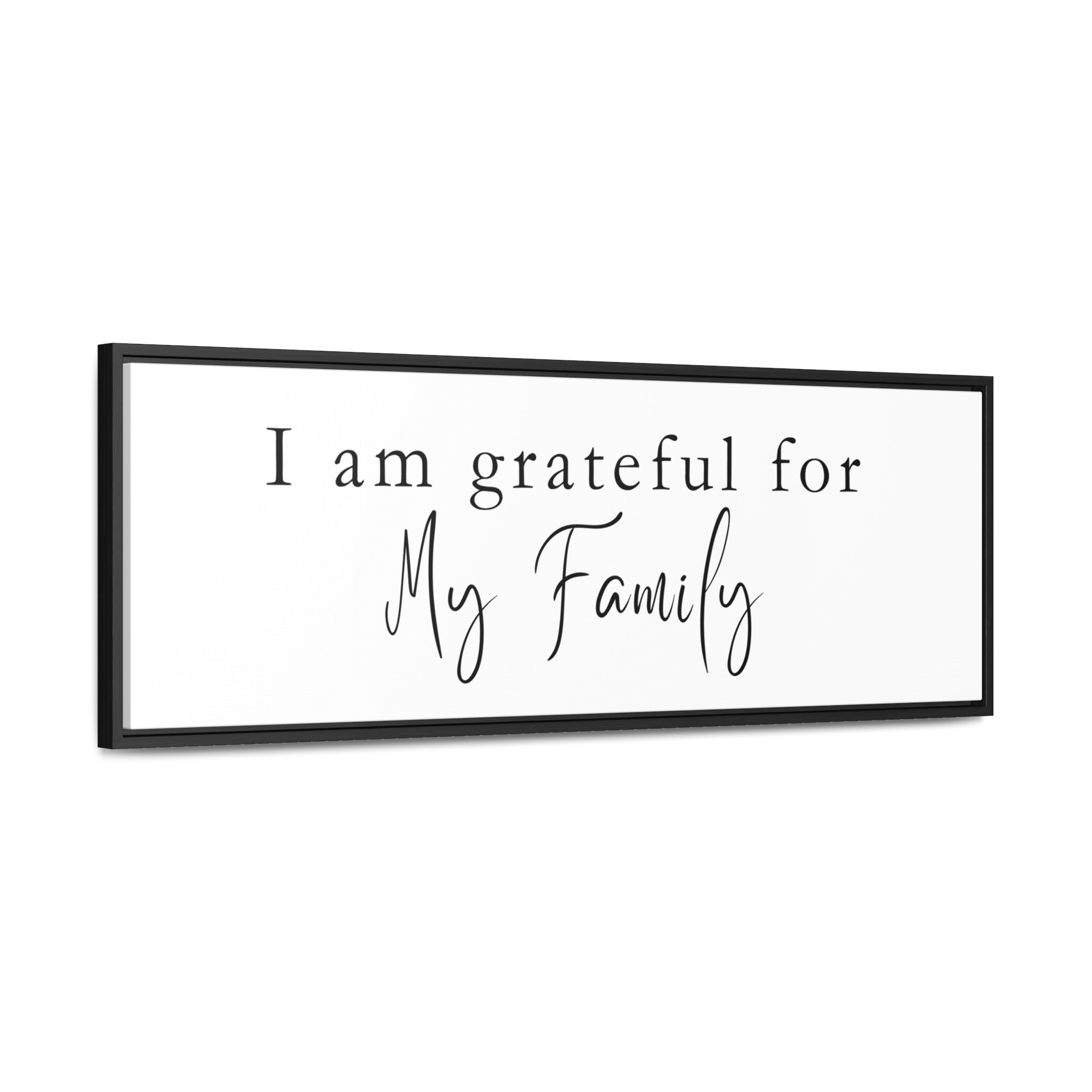 Grateful For Family | Gratitude Wall Art | Canvas