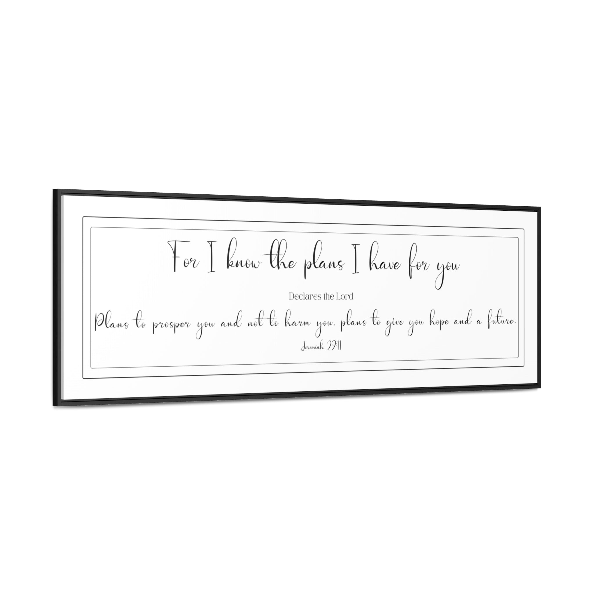 I Know The Plans I Have For You | Christian Wall Art