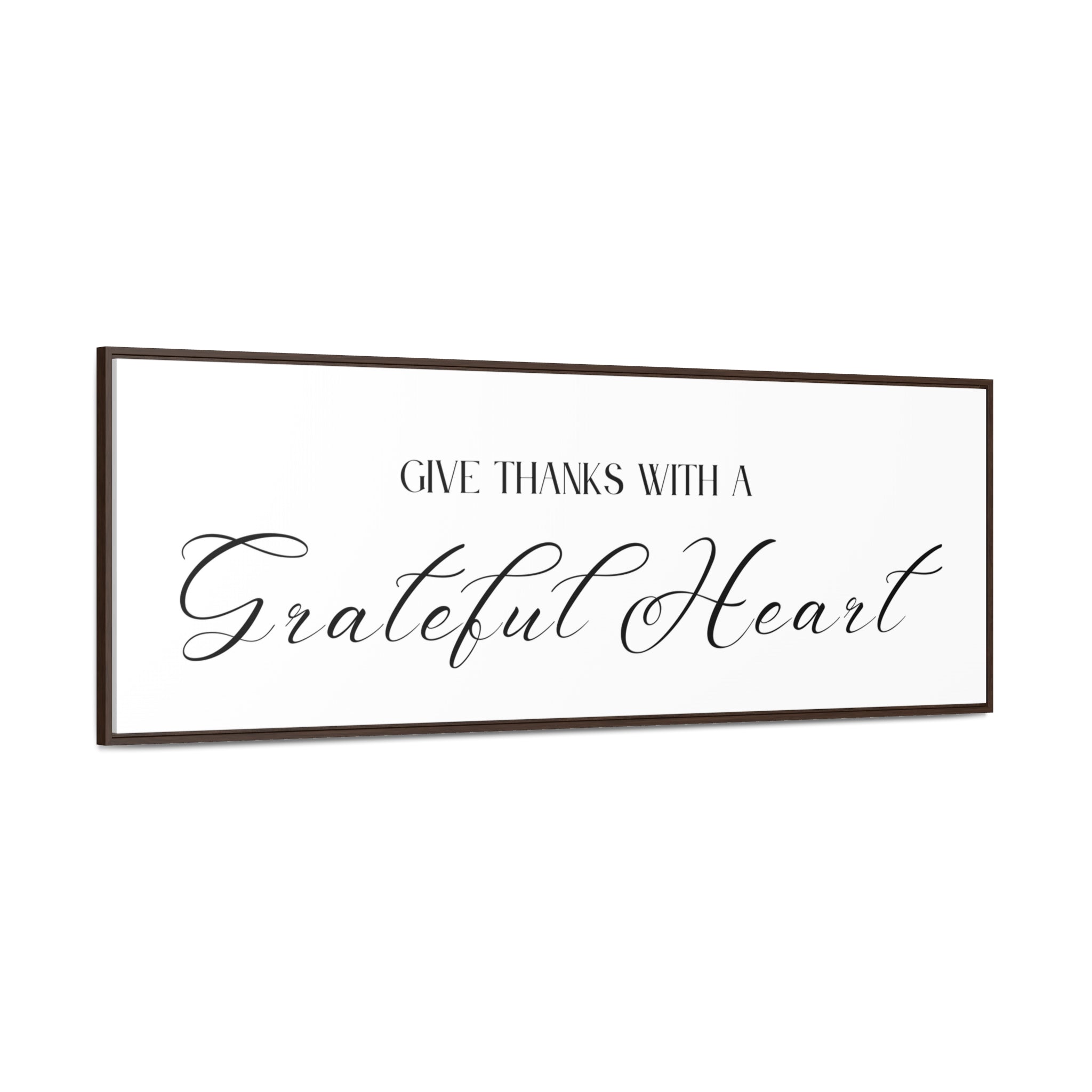 Give Thanks With Grateful Hearts | Gratitude Wall Art | Canvas