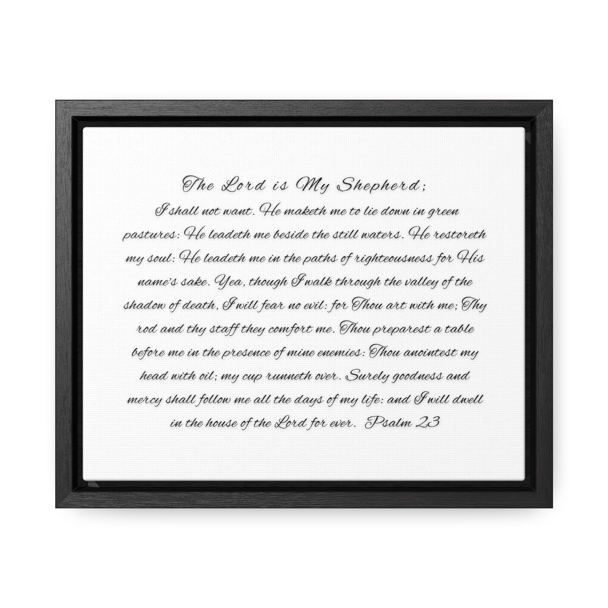 The Lord His My Shepherd I Shall Not Want | Christian Wall Art