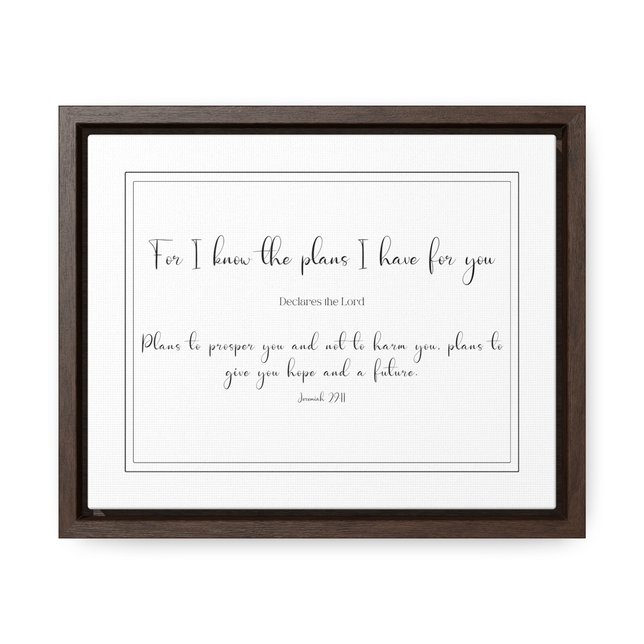 I Know The Plans I Have For You | Christian Wall Art