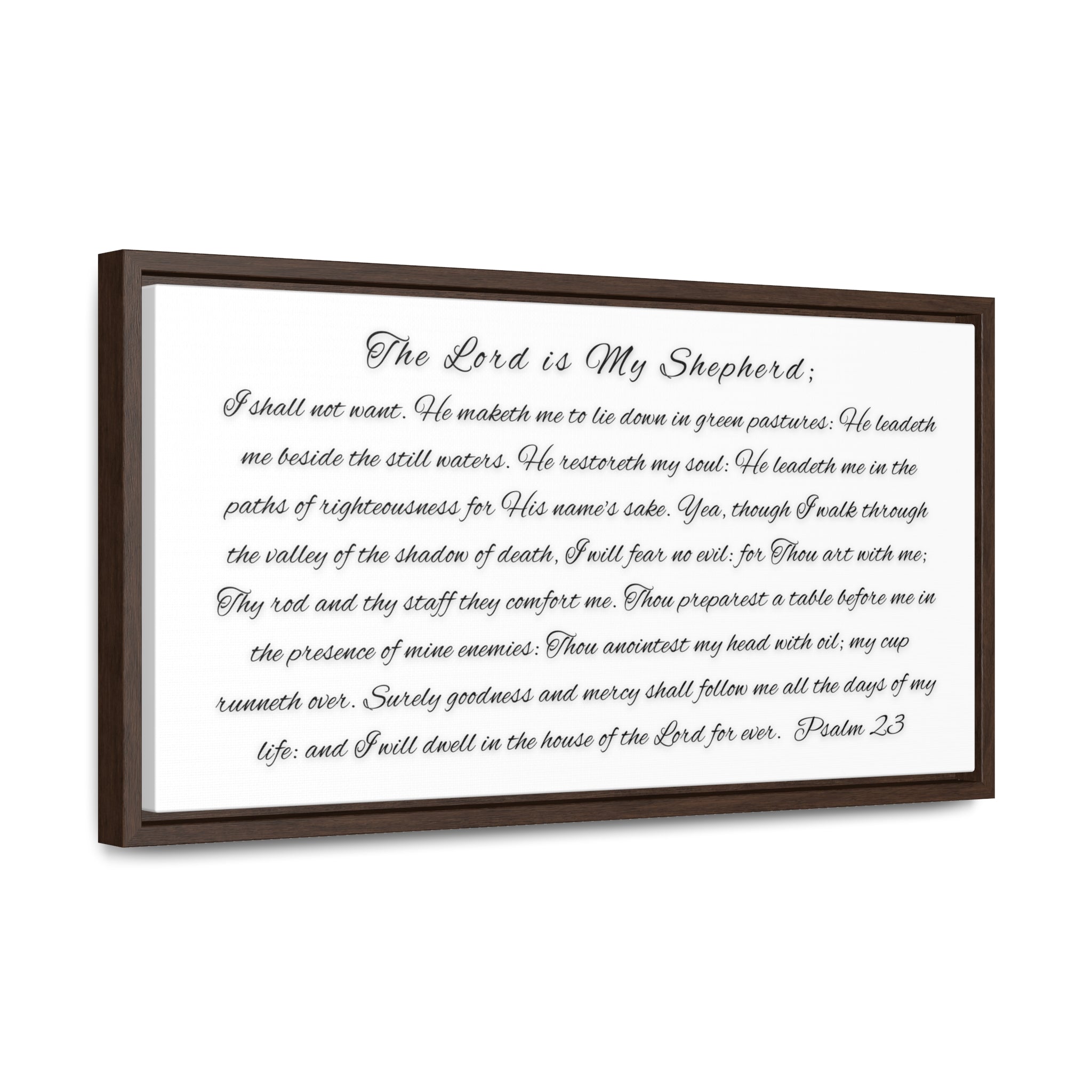 The Lord His My Shepherd I Shall Not Want | Christian Wall Art