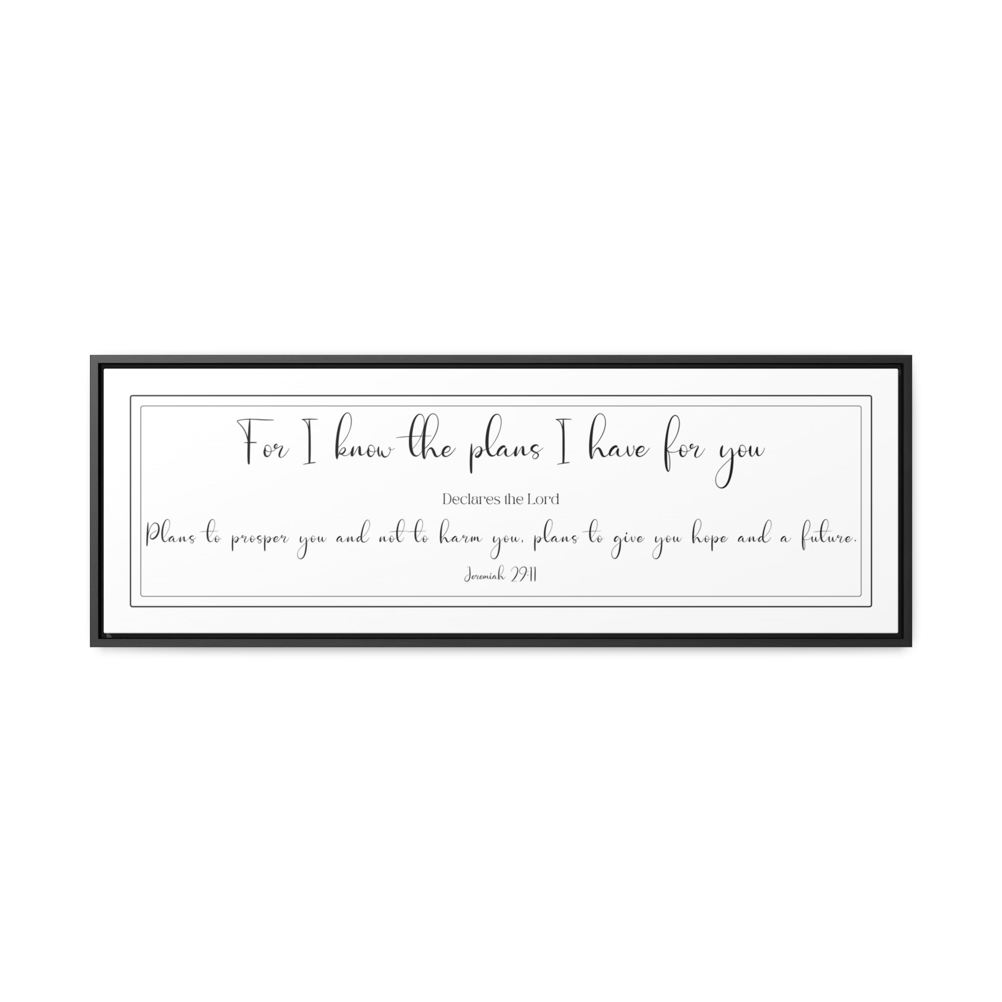 I Know The Plans I Have For You | Christian Wall Art