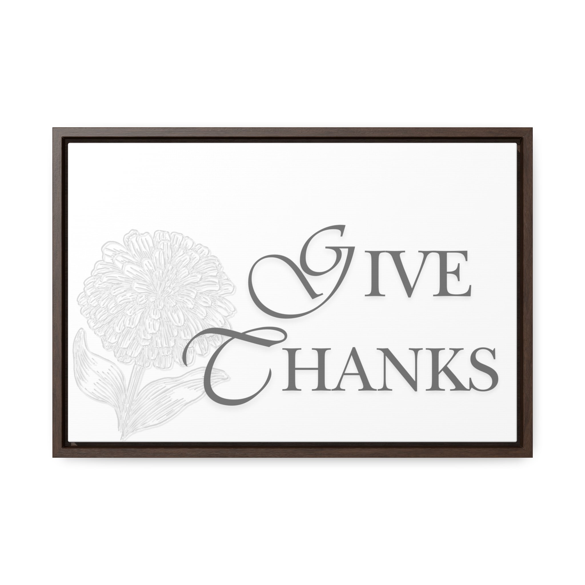 Give Thanks | Gratitude Wall Art | Canvas