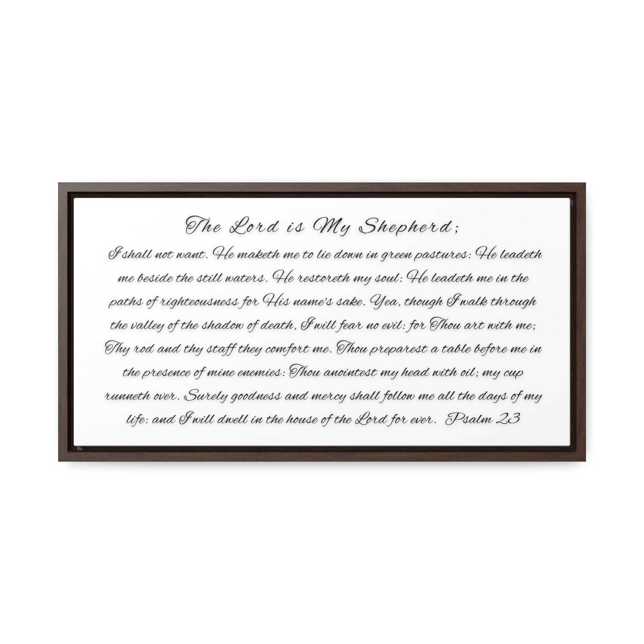 The Lord His My Shepherd I Shall Not Want | Christian Wall Art