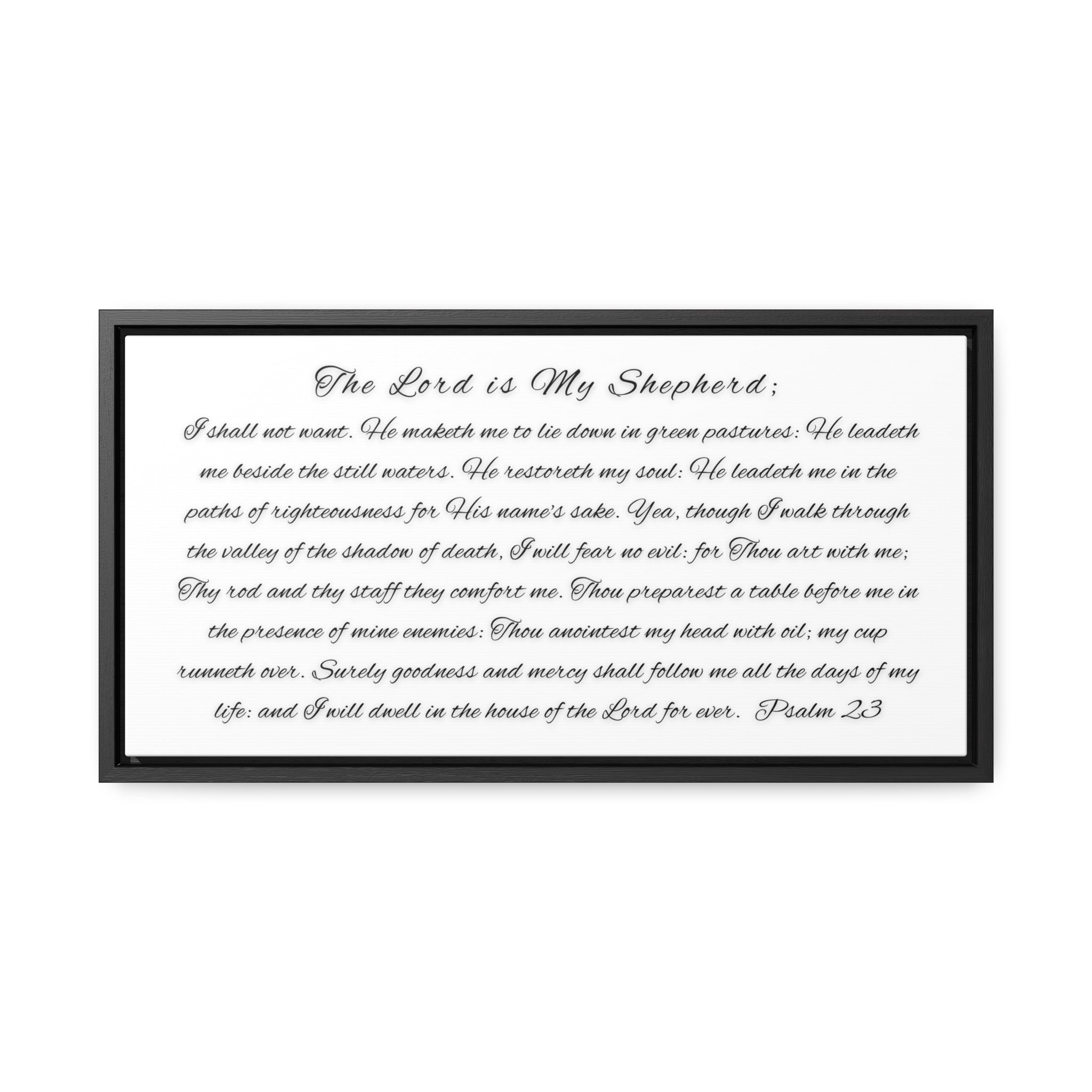 The Lord His My Shepherd I Shall Not Want | Christian Wall Art