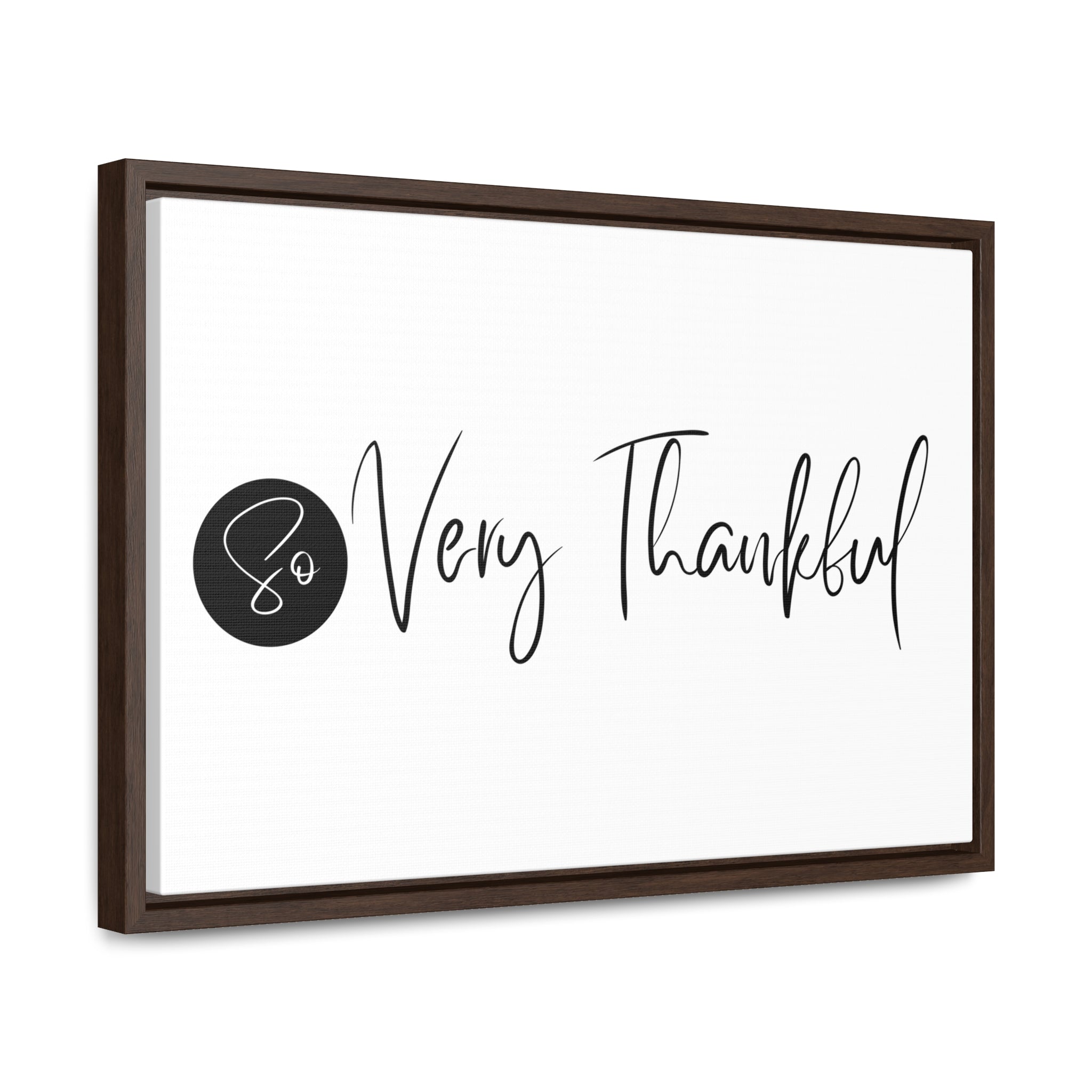 So Very Thankful | Gratitude Wall Art | Canvas