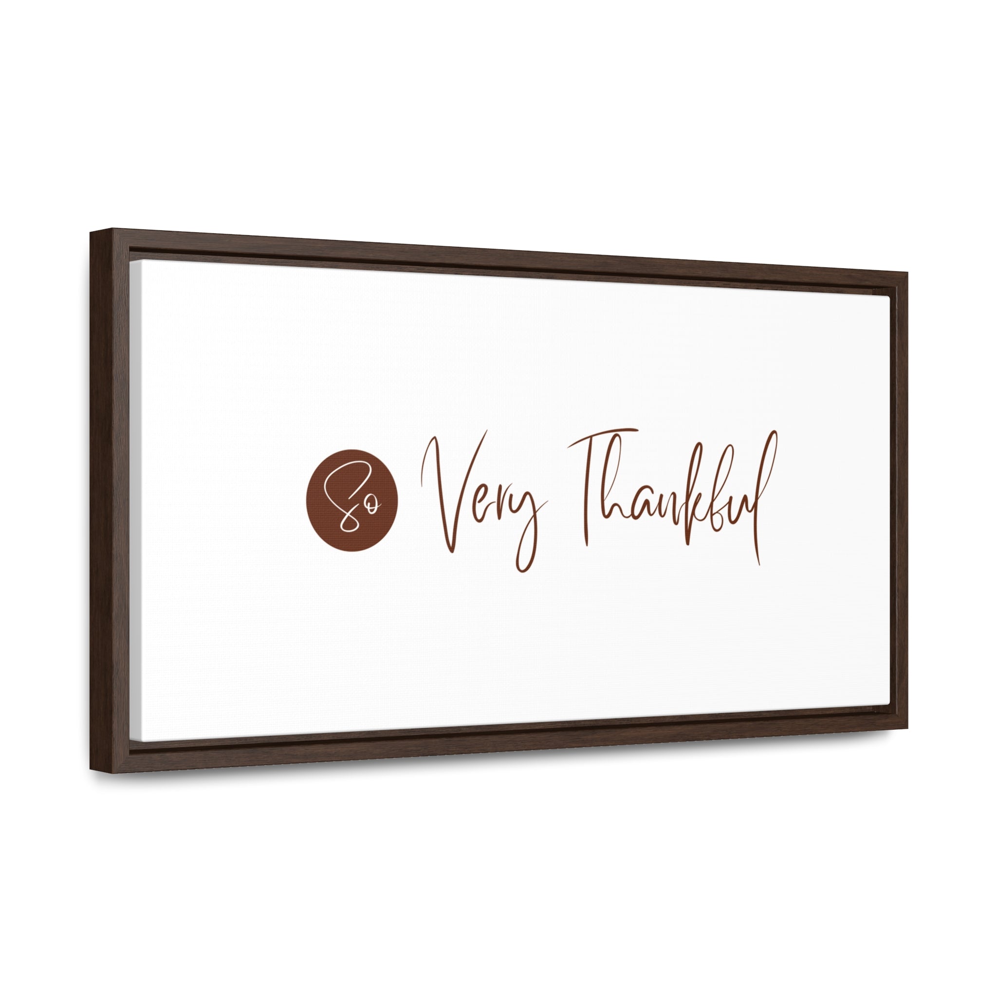 So Very Thankful | Gratitude Wall Art | Canvas