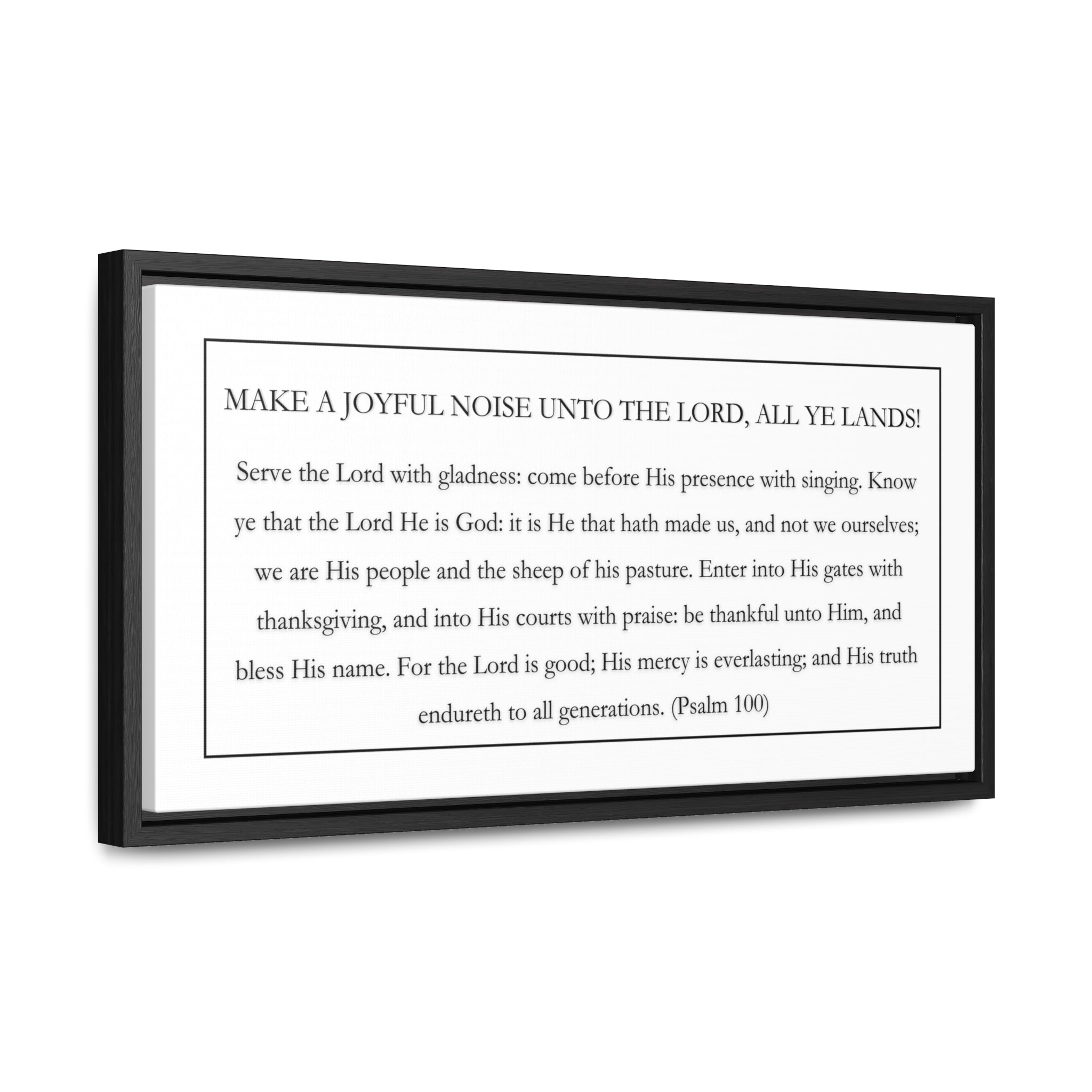 Make A Joyful Noise Unto The Lord | Christian Wall Art