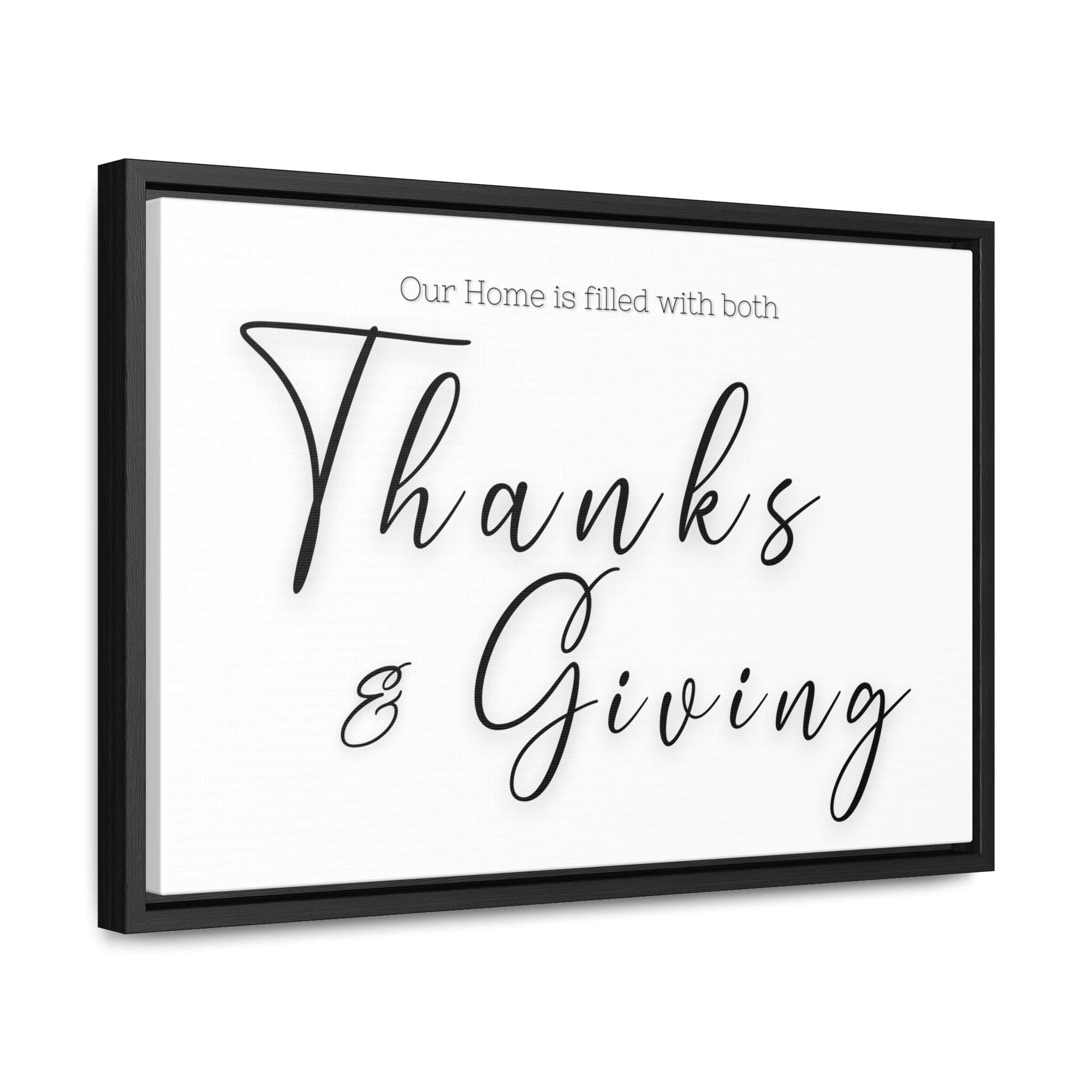 Home Of Thanks And Giving | Gratitude Wall Art | Canvas