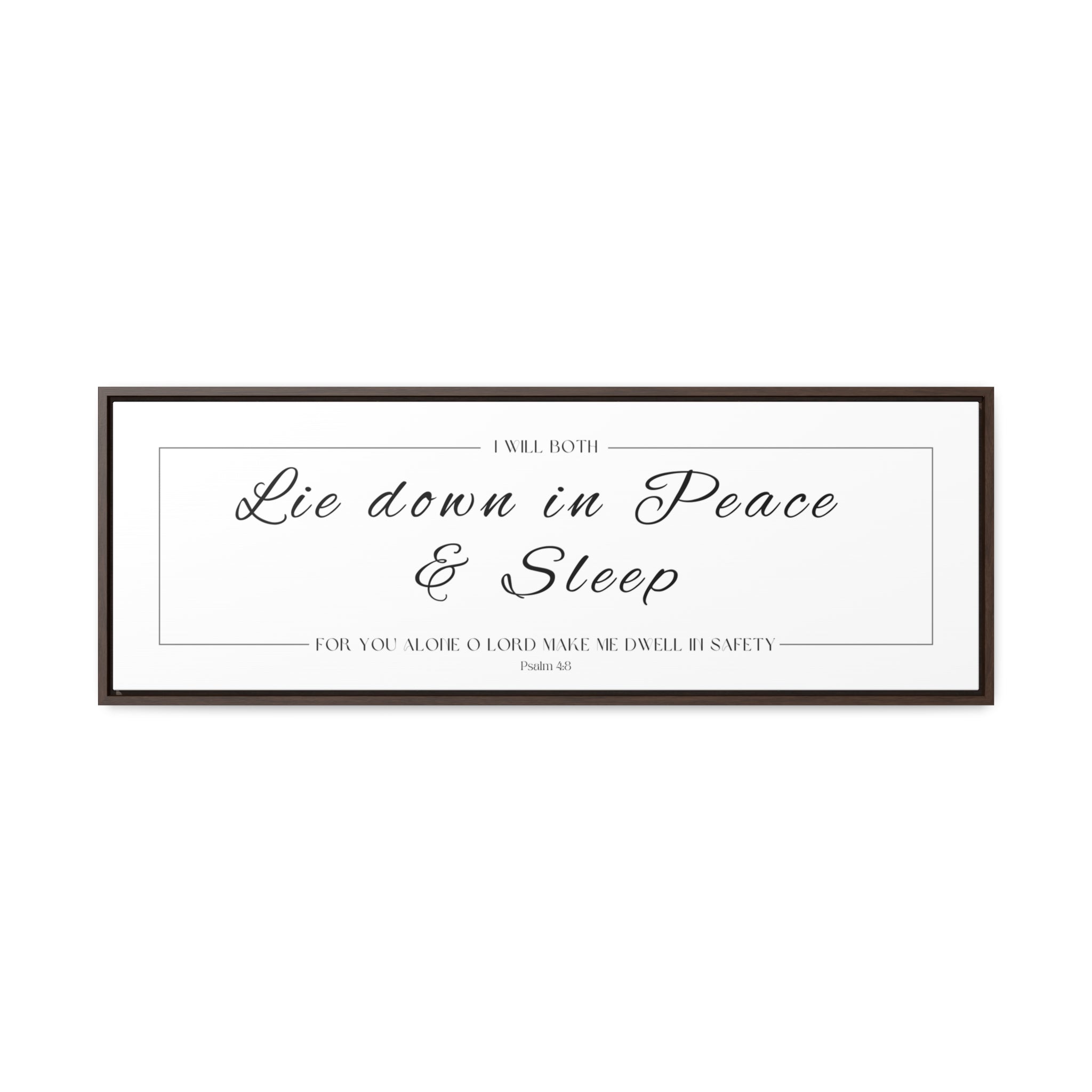 I Will Both Lie Down In Peace & Sleep | Christian Wall Art