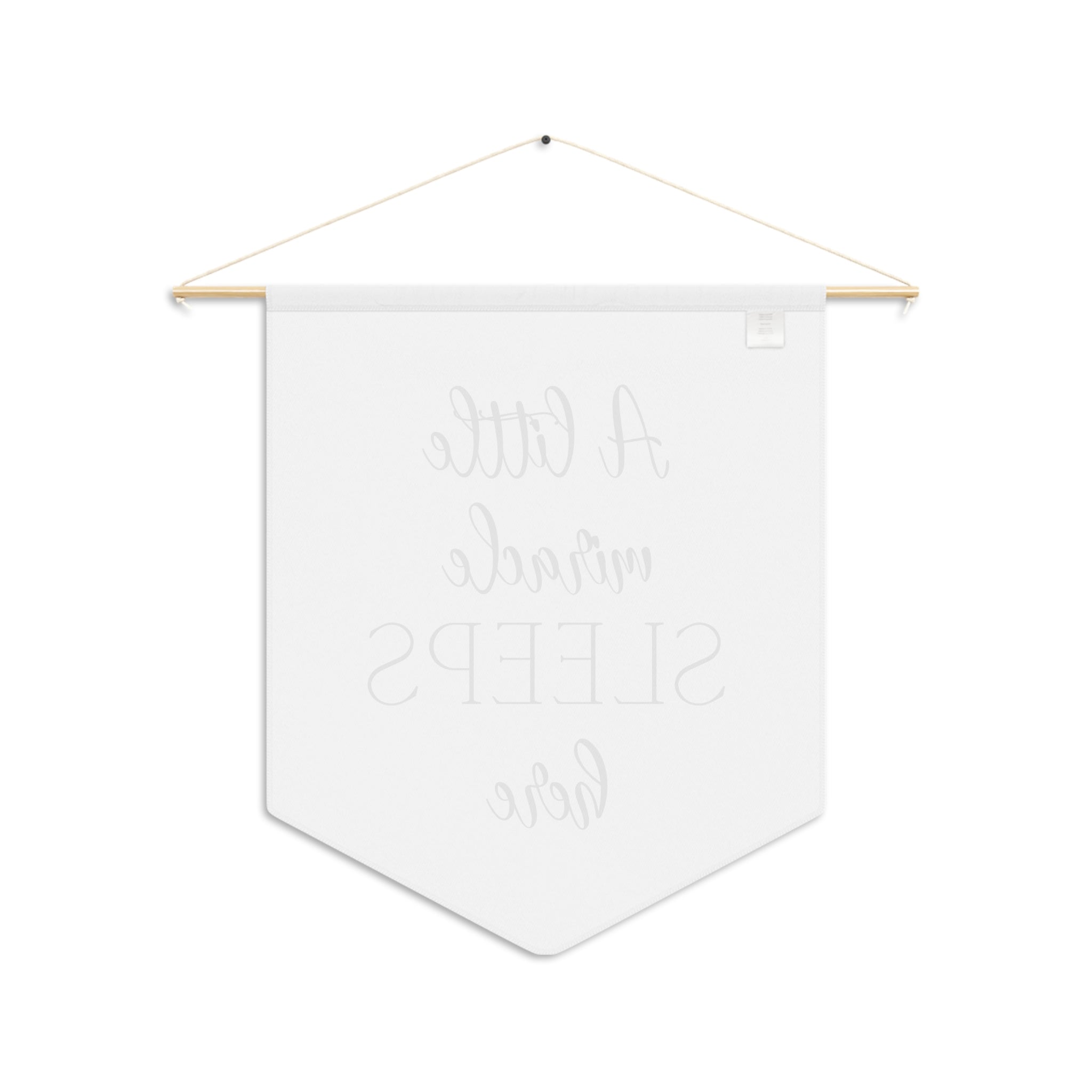 A Little Miracle sleeps Here | Nursery Pennant Wall Art