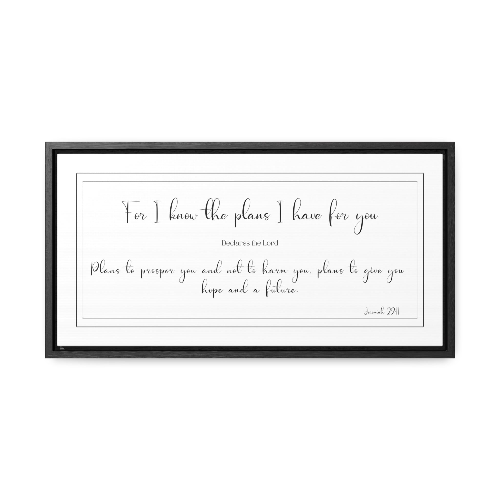 I Know The Plans I Have For You | Christian Wall Art