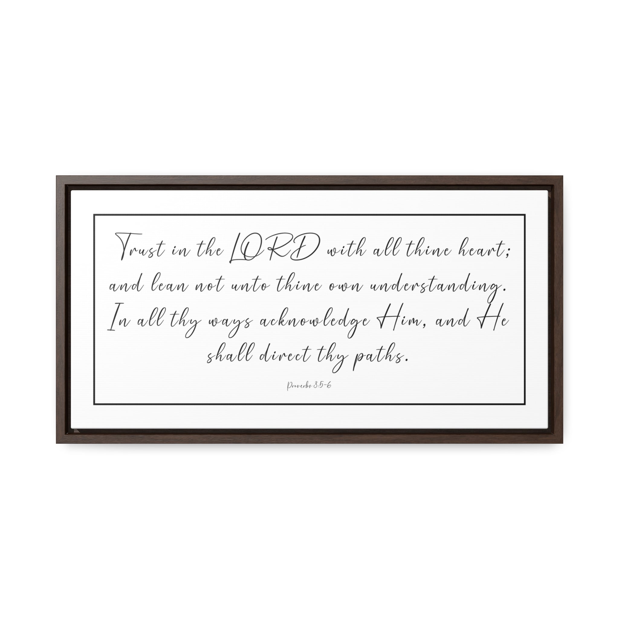 Trust In The Lord With All Your Heart | Christian Wall Art