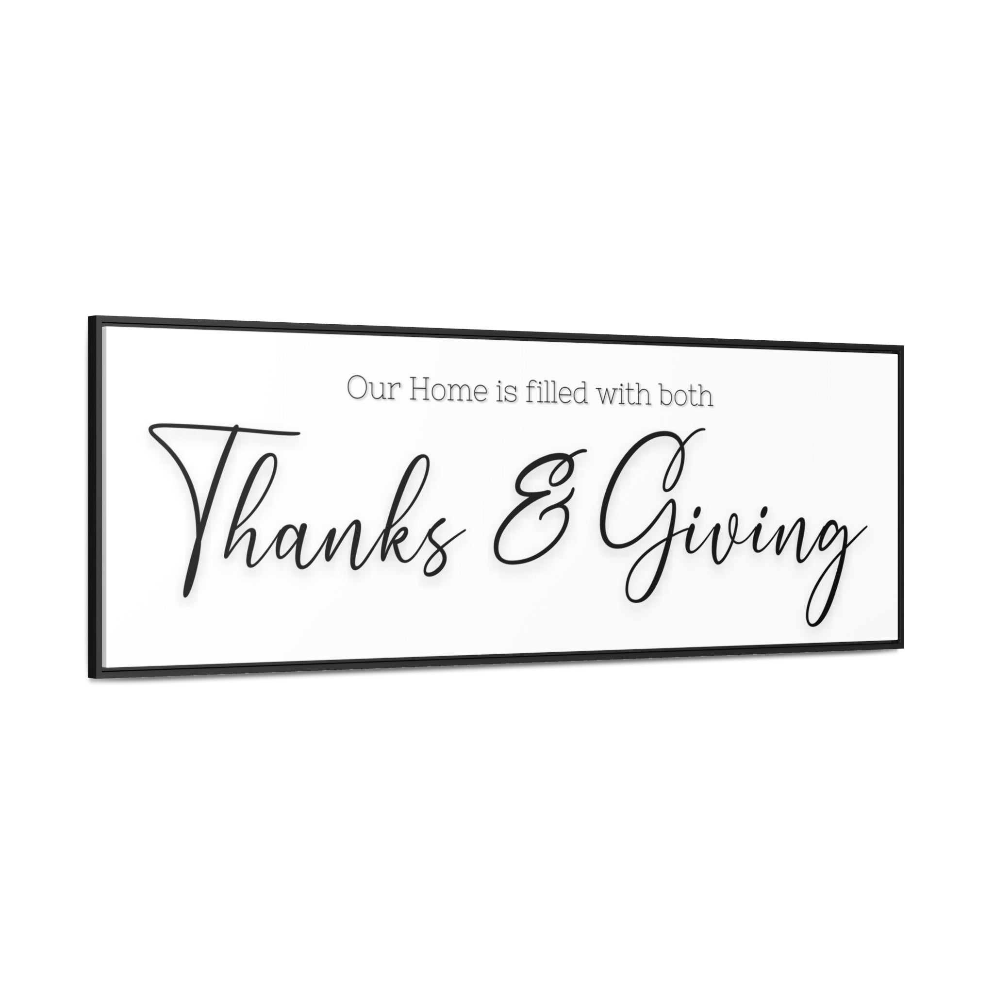 Home Of Thanks And Giving | Gratitude Wall Art | Canvas