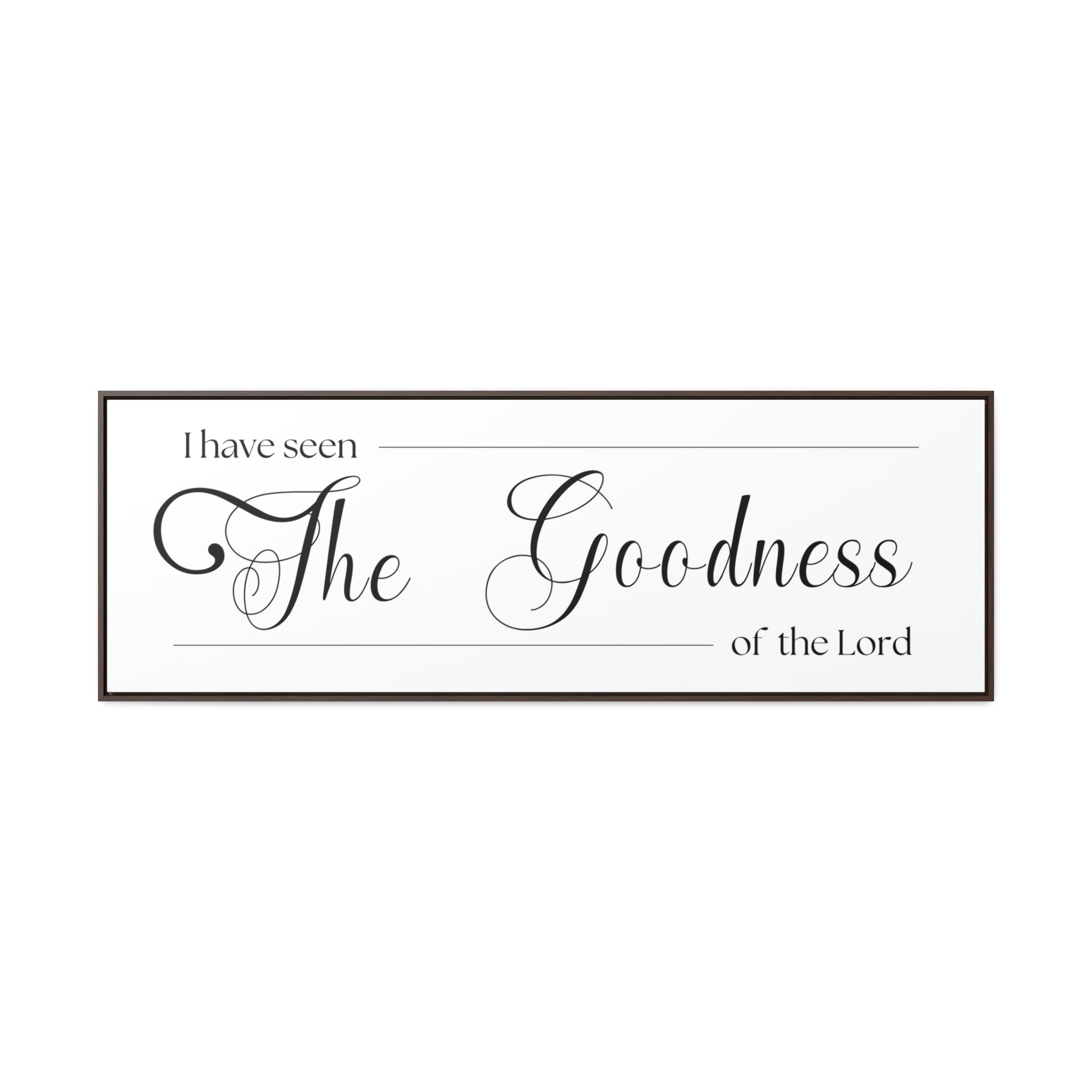 Goodness Of The Lord | Christian Wall Art