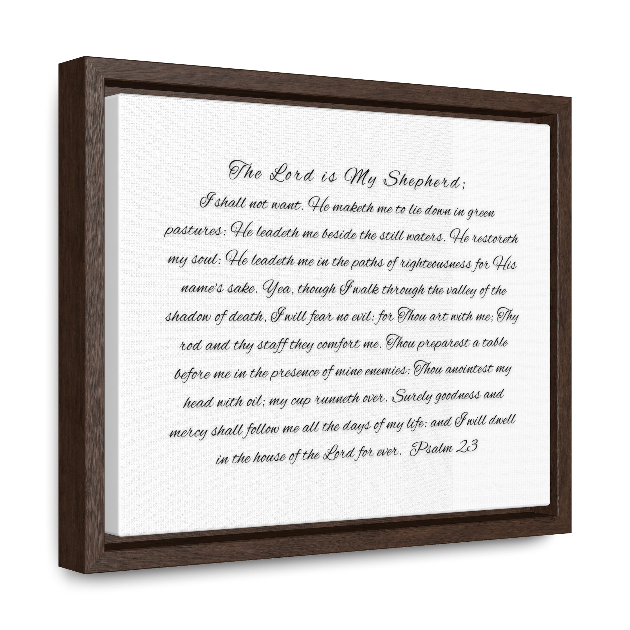 The Lord His My Shepherd I Shall Not Want | Christian Wall Art