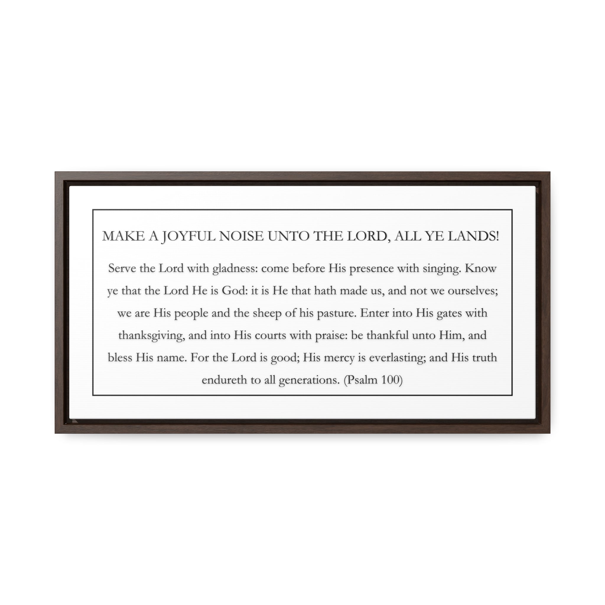 Make A Joyful Noise Unto The Lord | Christian Wall Art