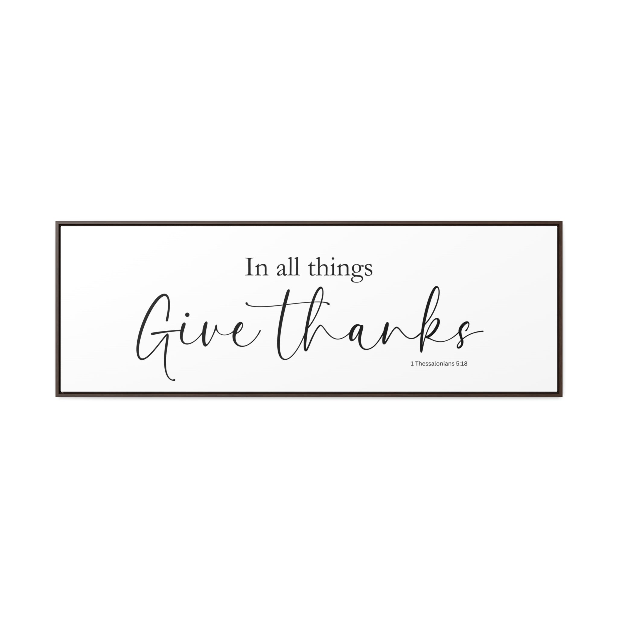 In All Things Give Thanks | Christian Wall Art