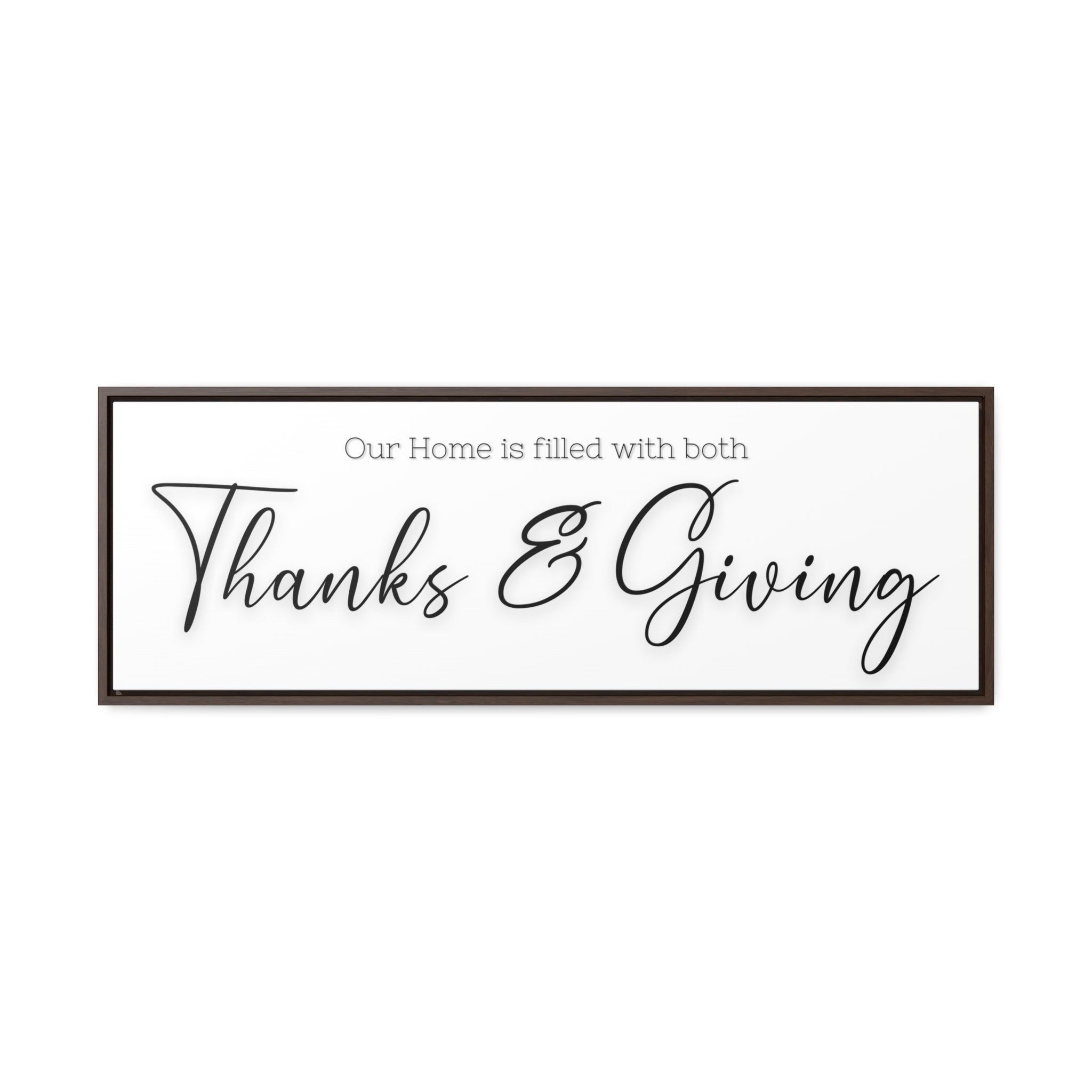 Home Of Thanks And Giving | Gratitude Wall Art | Canvas