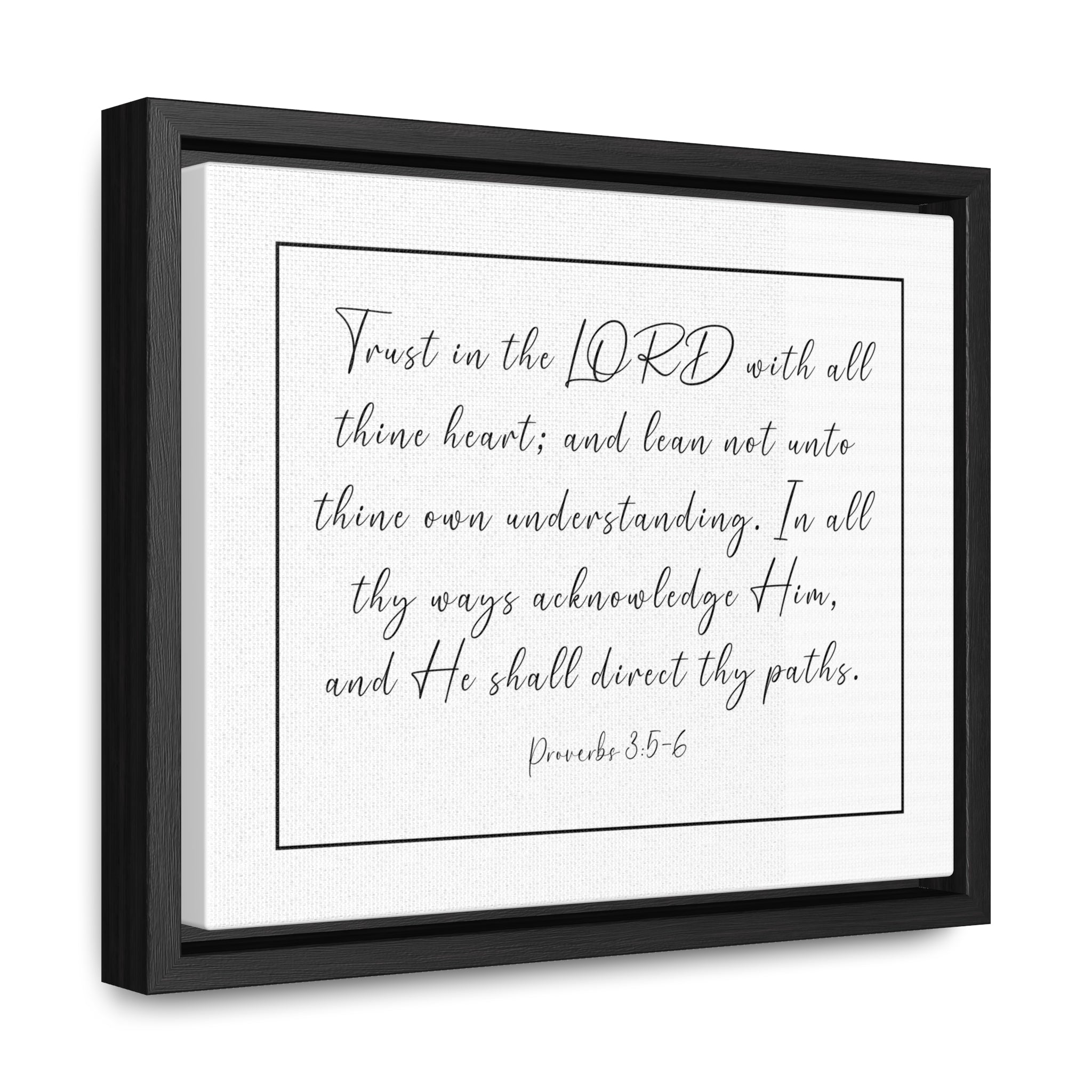 Trust In The Lord With All Your Heart | Christian Wall Art