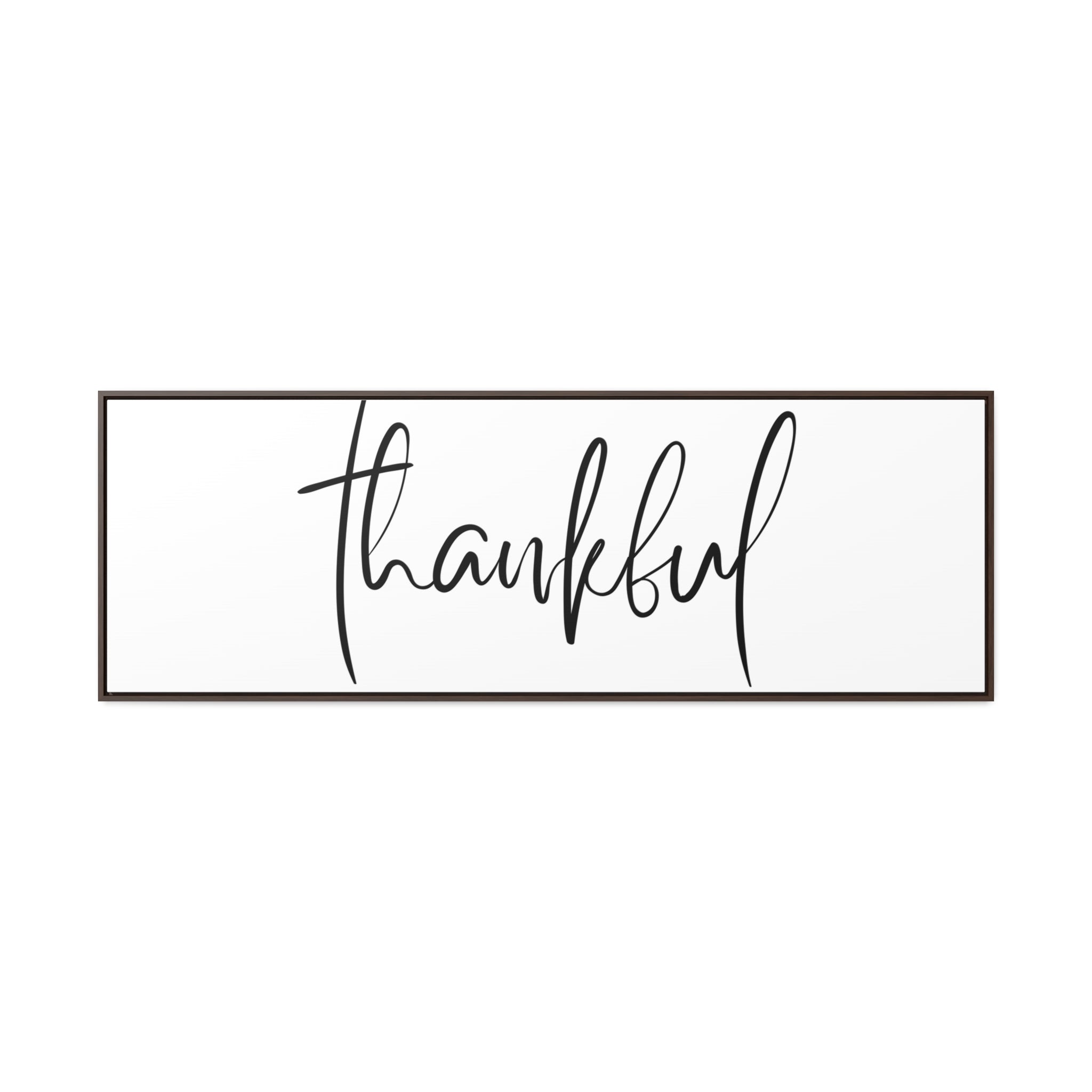 Thankful | Gratitude Wall Art | Canvas